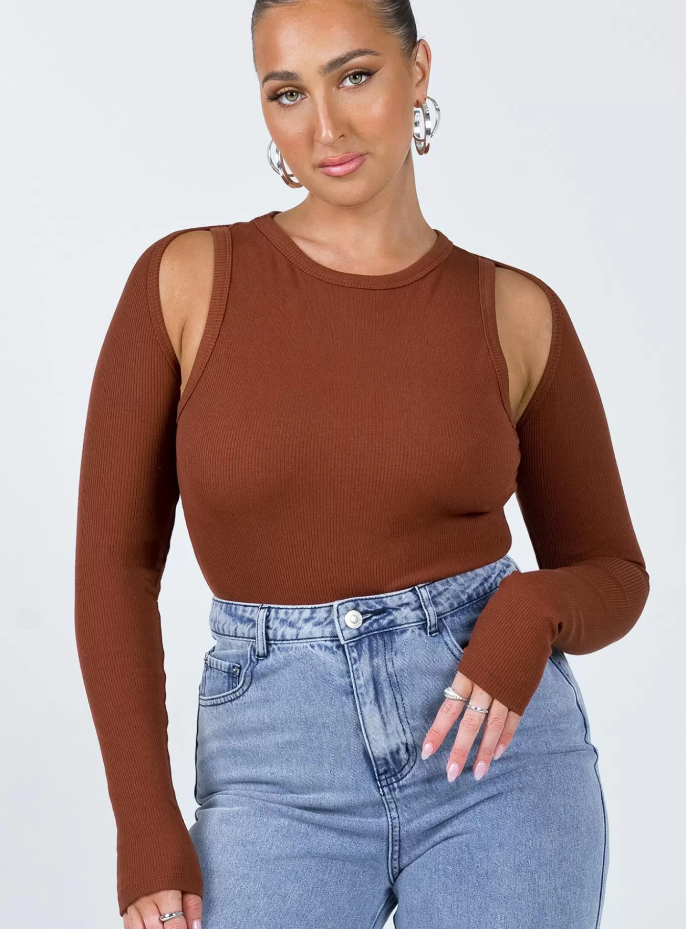 Princess Polly Bodysuits | Bray Bolero Tank Bodysuit Brown