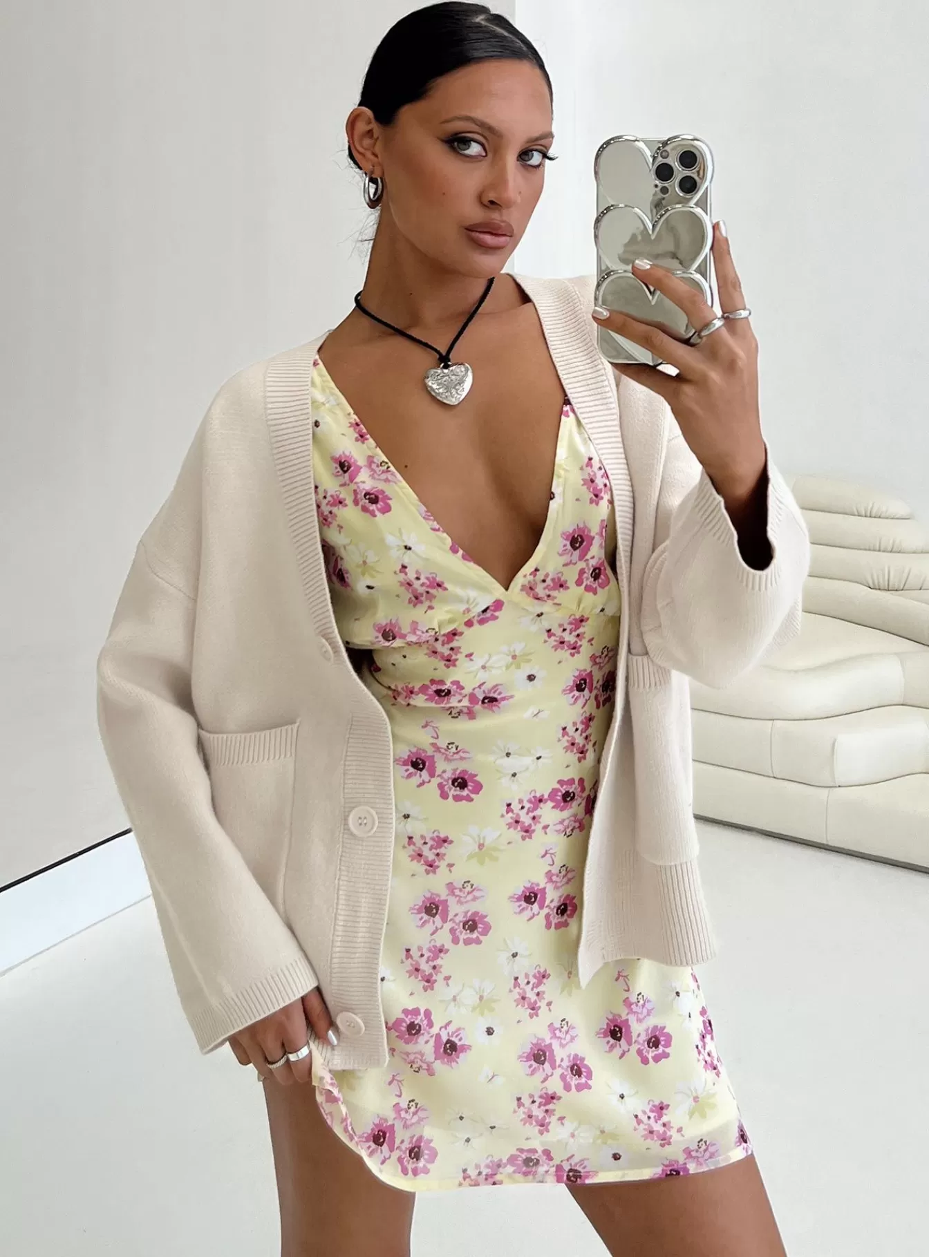 Princess Polly Knitted Sweaters | Burke Cardigan Cream
