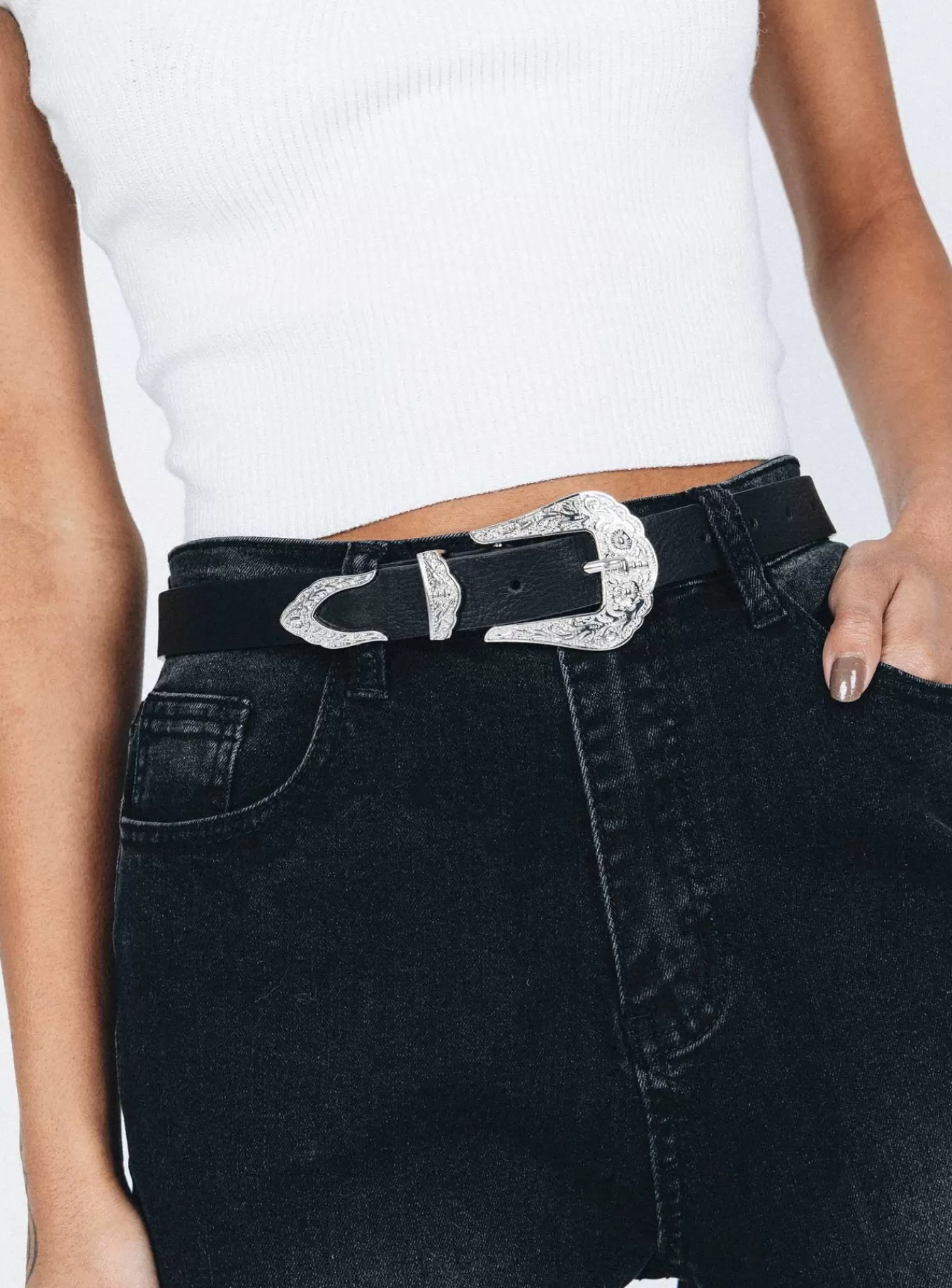 Princess Polly Belts | Calabasas Belt Black