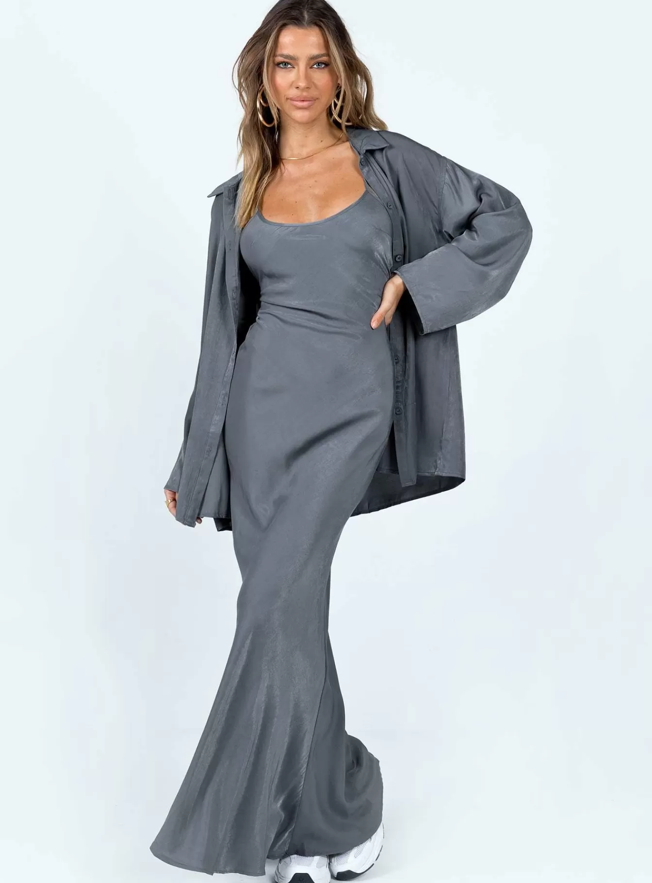 Princess Polly Maxi Dresses | Callie Maxi Set Grey