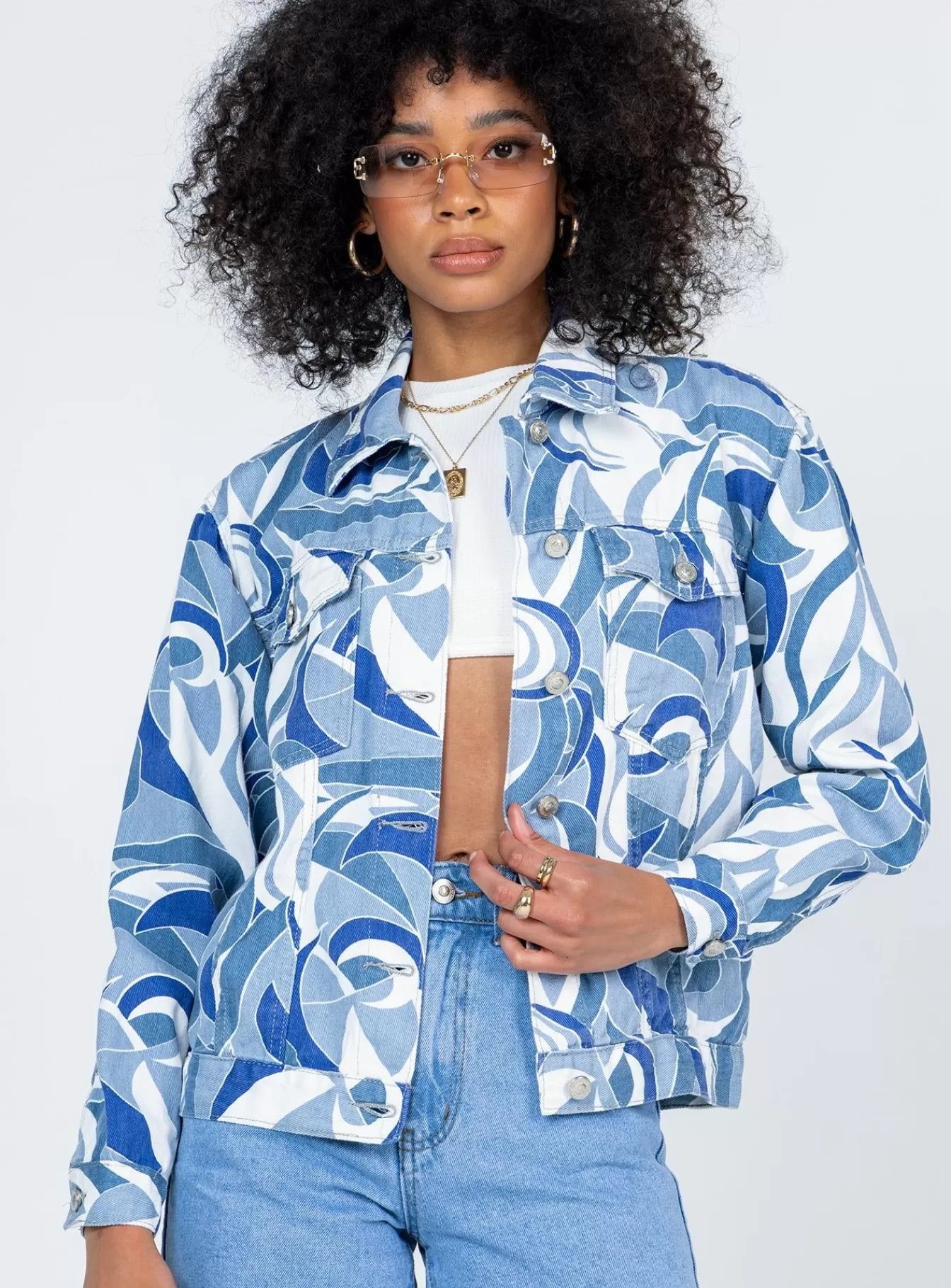 Princess Polly Denim Jackets | Callum Jacket White Denim