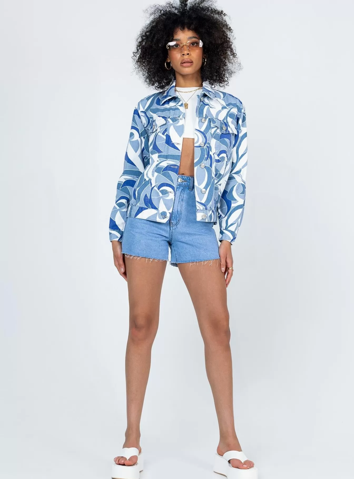Princess Polly Denim Jackets | Callum Jacket White Denim