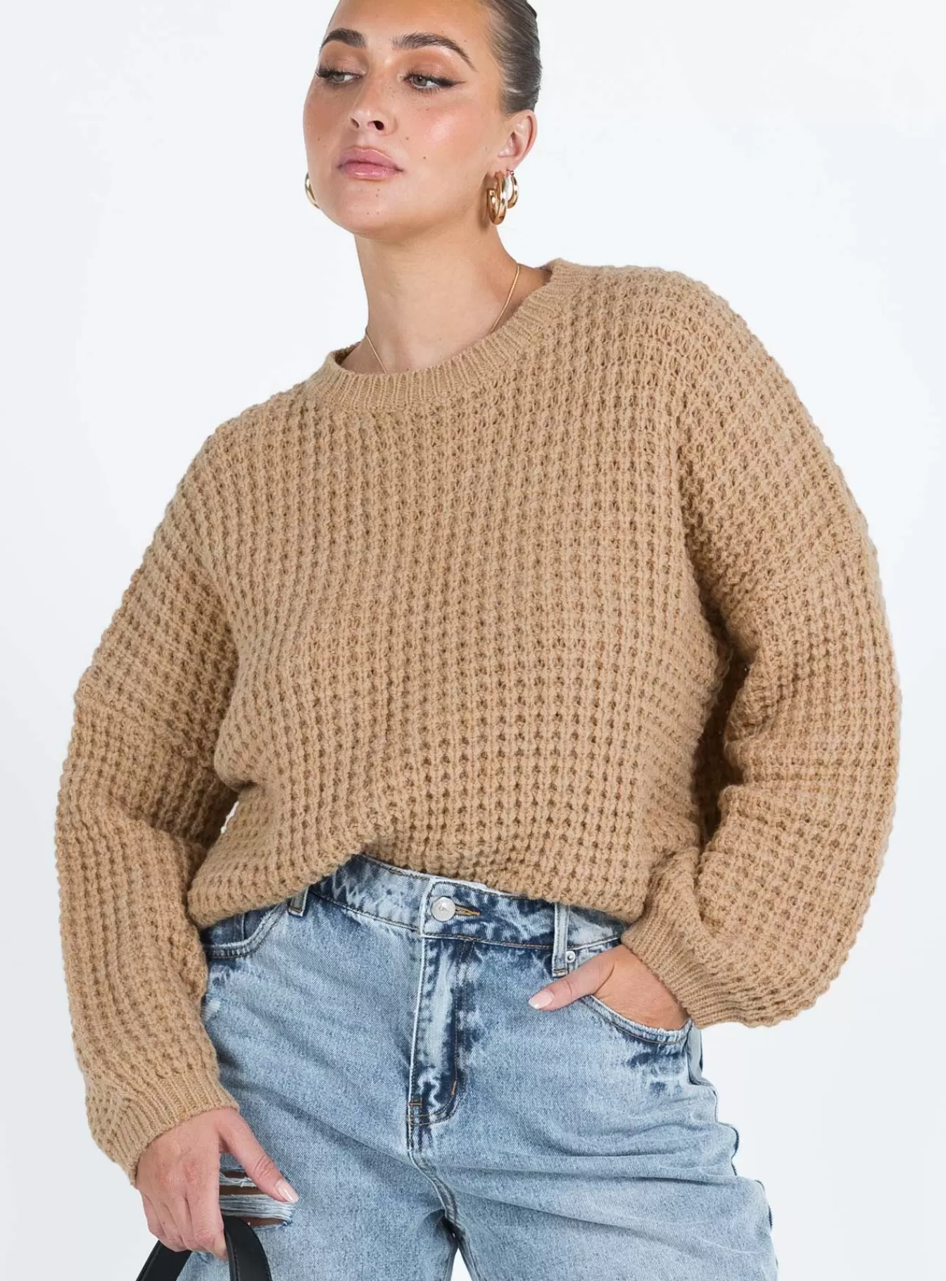 Princess Polly Knitted Sweaters | Calvary Sweater Beige