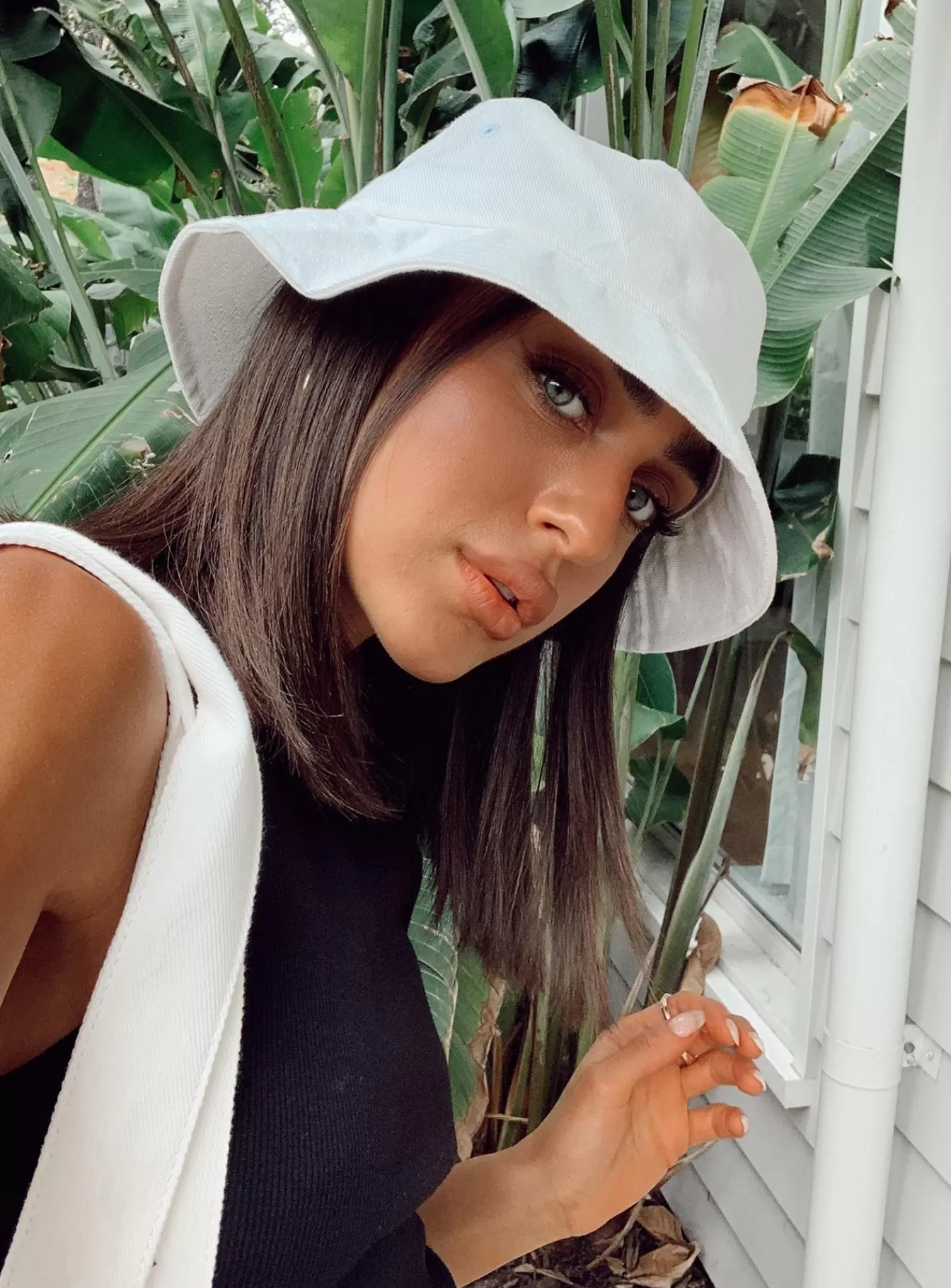 Princess Polly Hats | Canvas Bucket Hat White