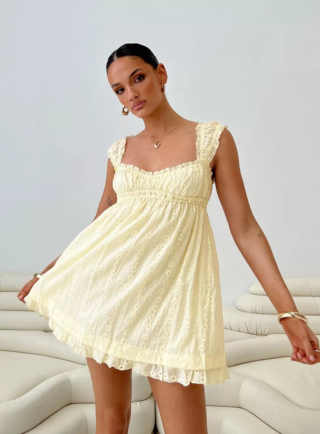 Princess Polly Mini Dresses | Carlita Mini Dress Yellow