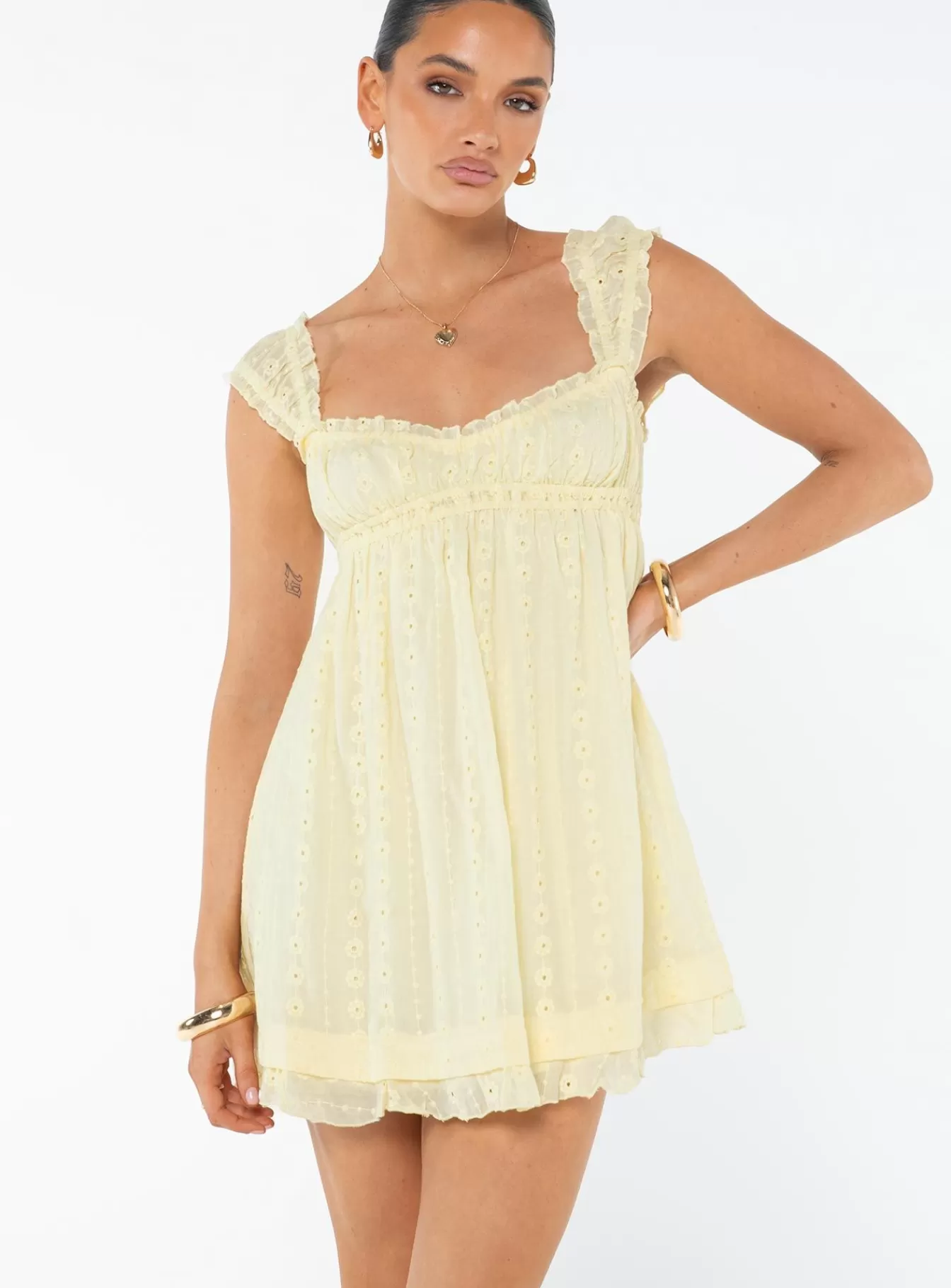 Princess Polly Mini Dresses | Carlita Mini Dress Yellow
