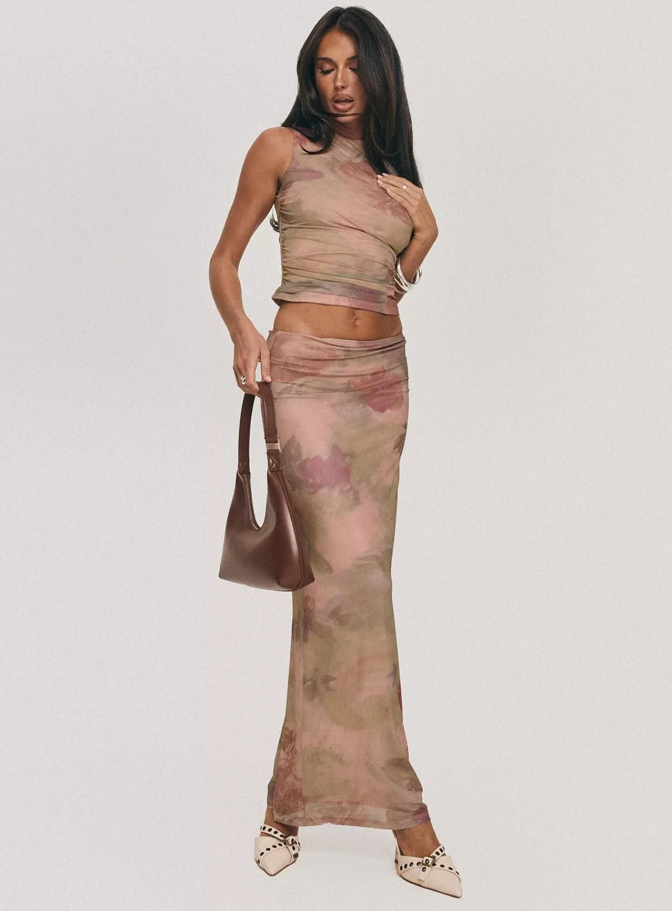 Princess Polly Skirts | Cascadia Maxi Skirt Purple Multi