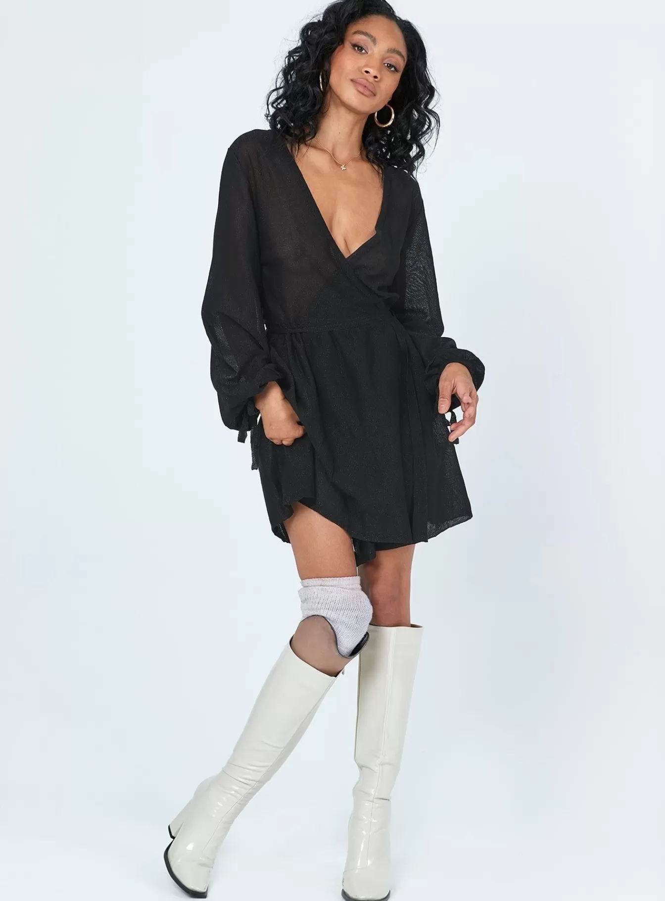 Princess Polly Mini Dresses | Chiara Mini Dress Black