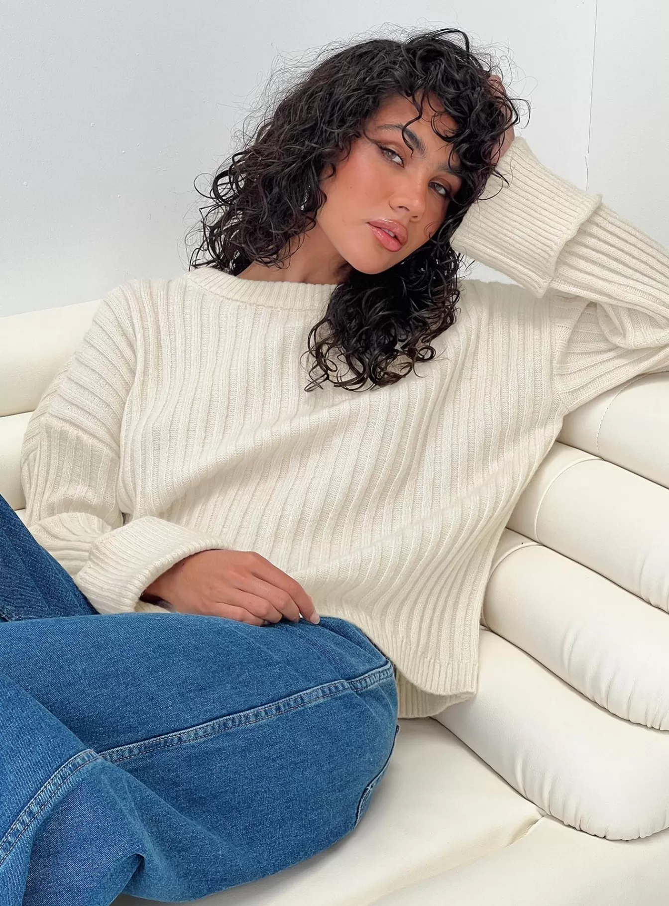 Princess Polly Long Sleeve Tops | Chrishelle Sweater Cream