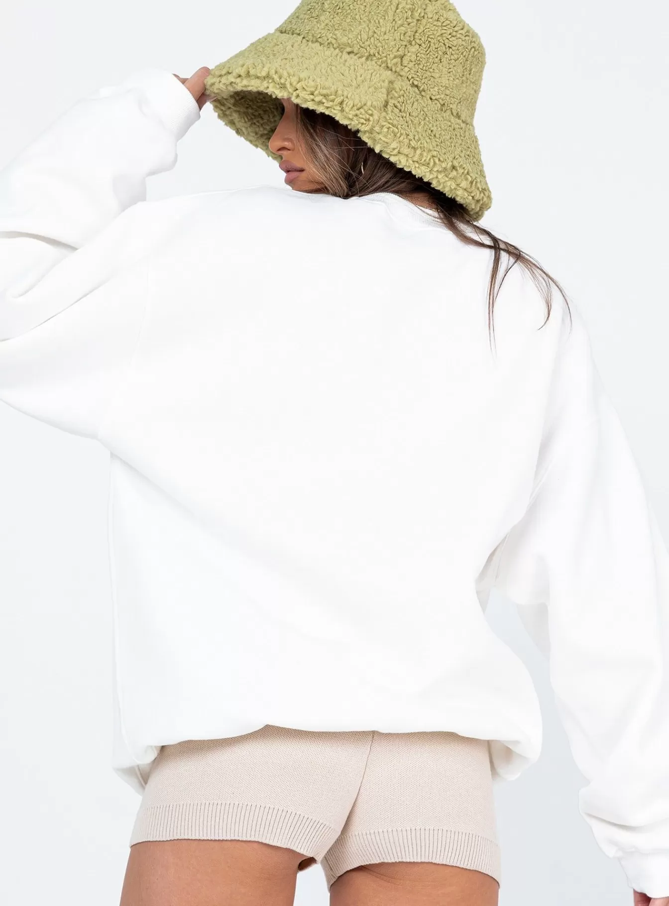 Princess Polly Sweatshirts & Hoodies | Colorado Oversized Crewneck Sweatshirt White