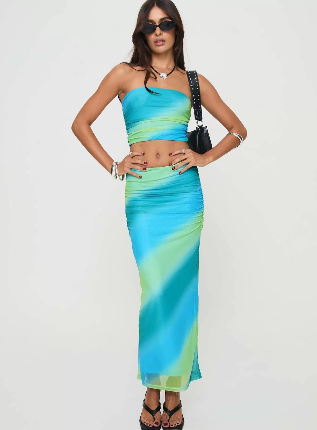 Princess Polly Party Tops | Coralina Set Multi Stripe