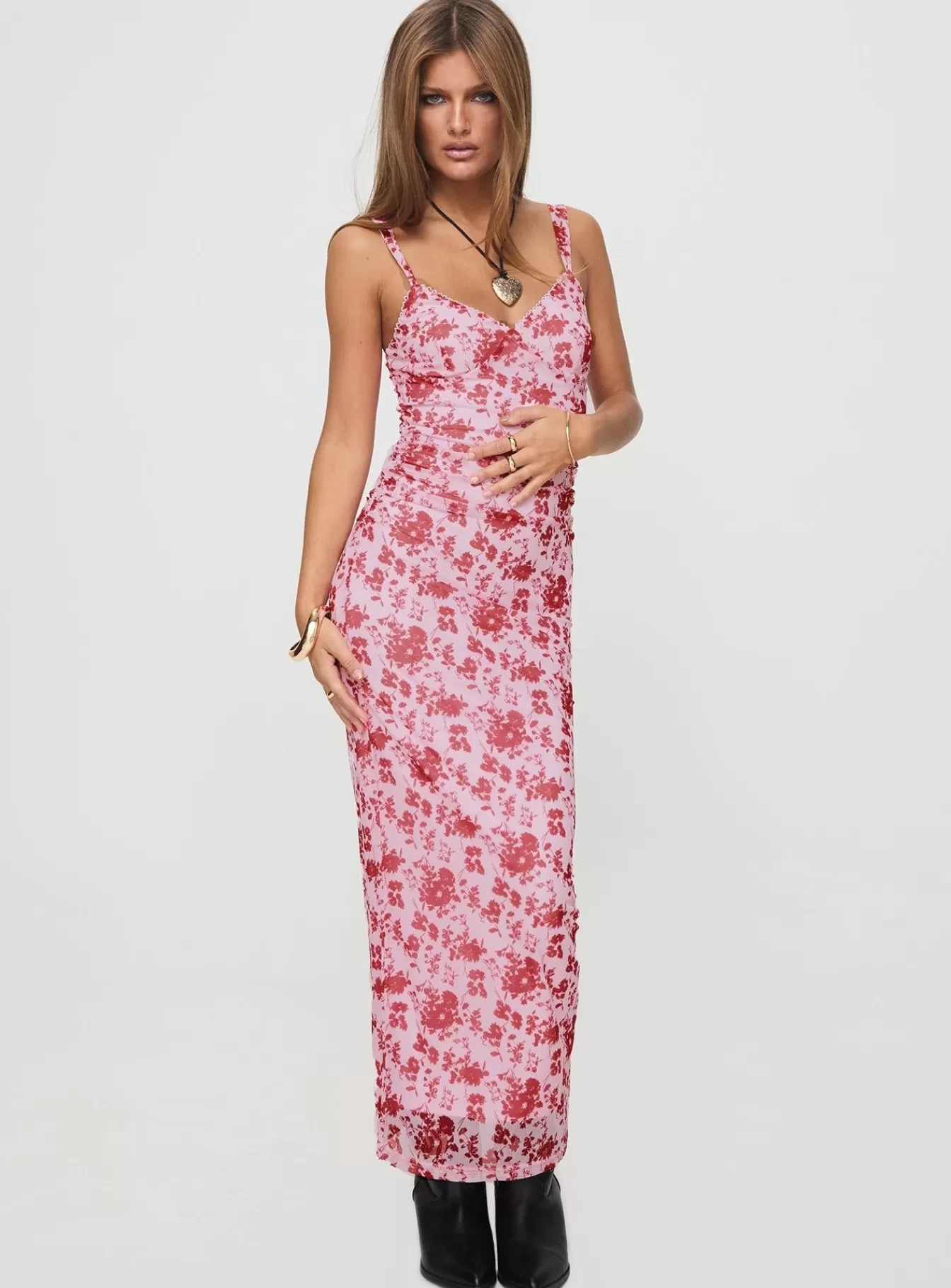 Princess Polly Maxi Dresses | Cotter Maxi Dress Pink / Floral