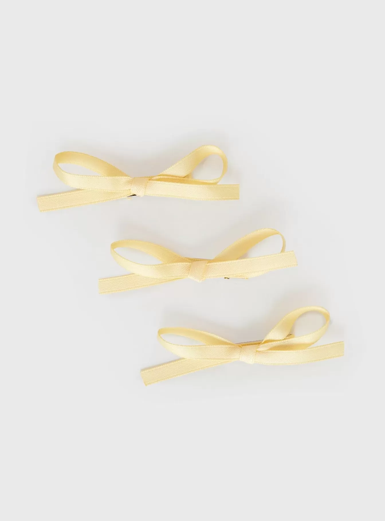 Princess Polly Hair Accessories | Crave You Hair Bow Pack Lemon