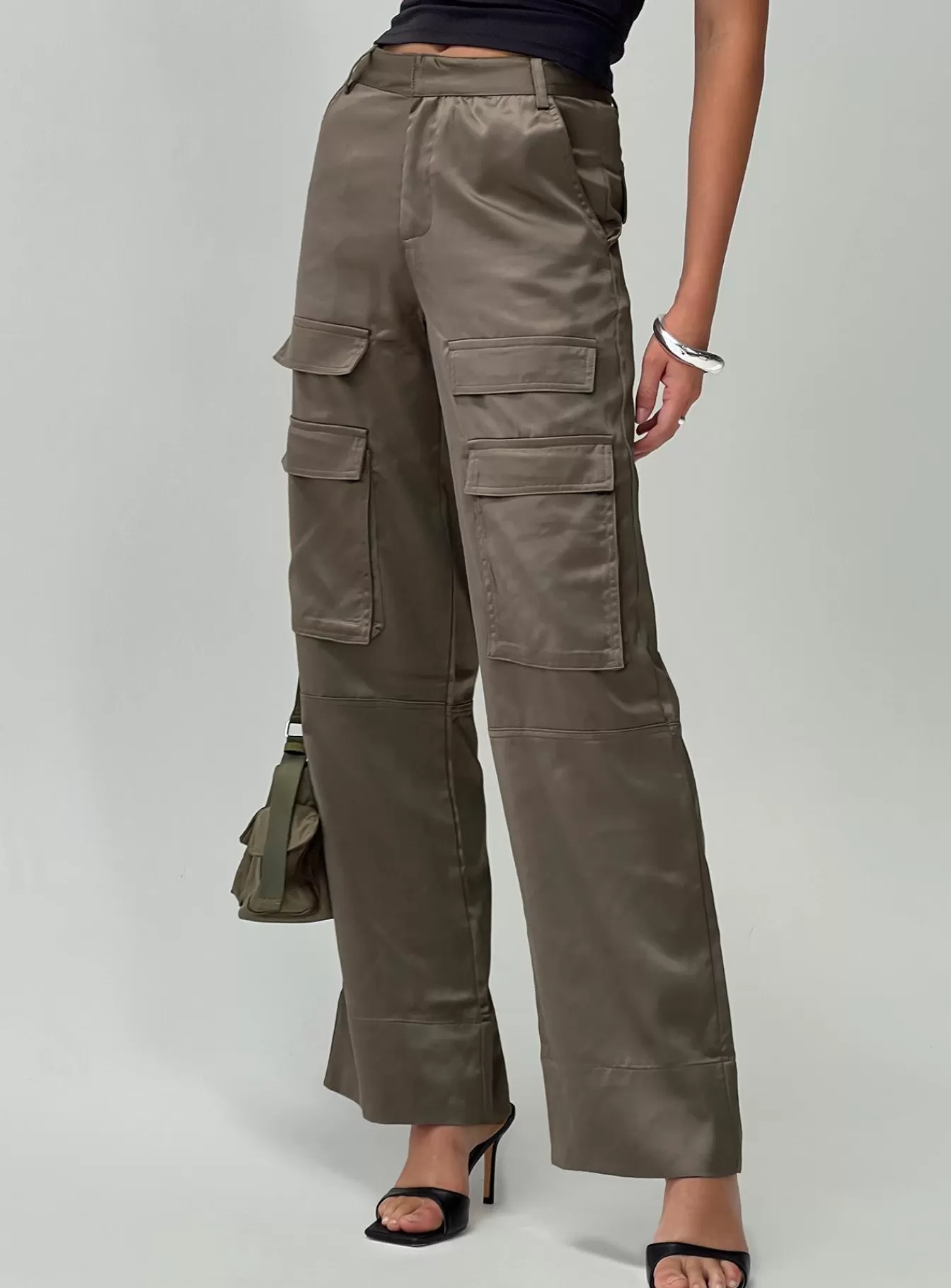 Princess Polly Pants | Crimsen Cargo Pants Chocolate