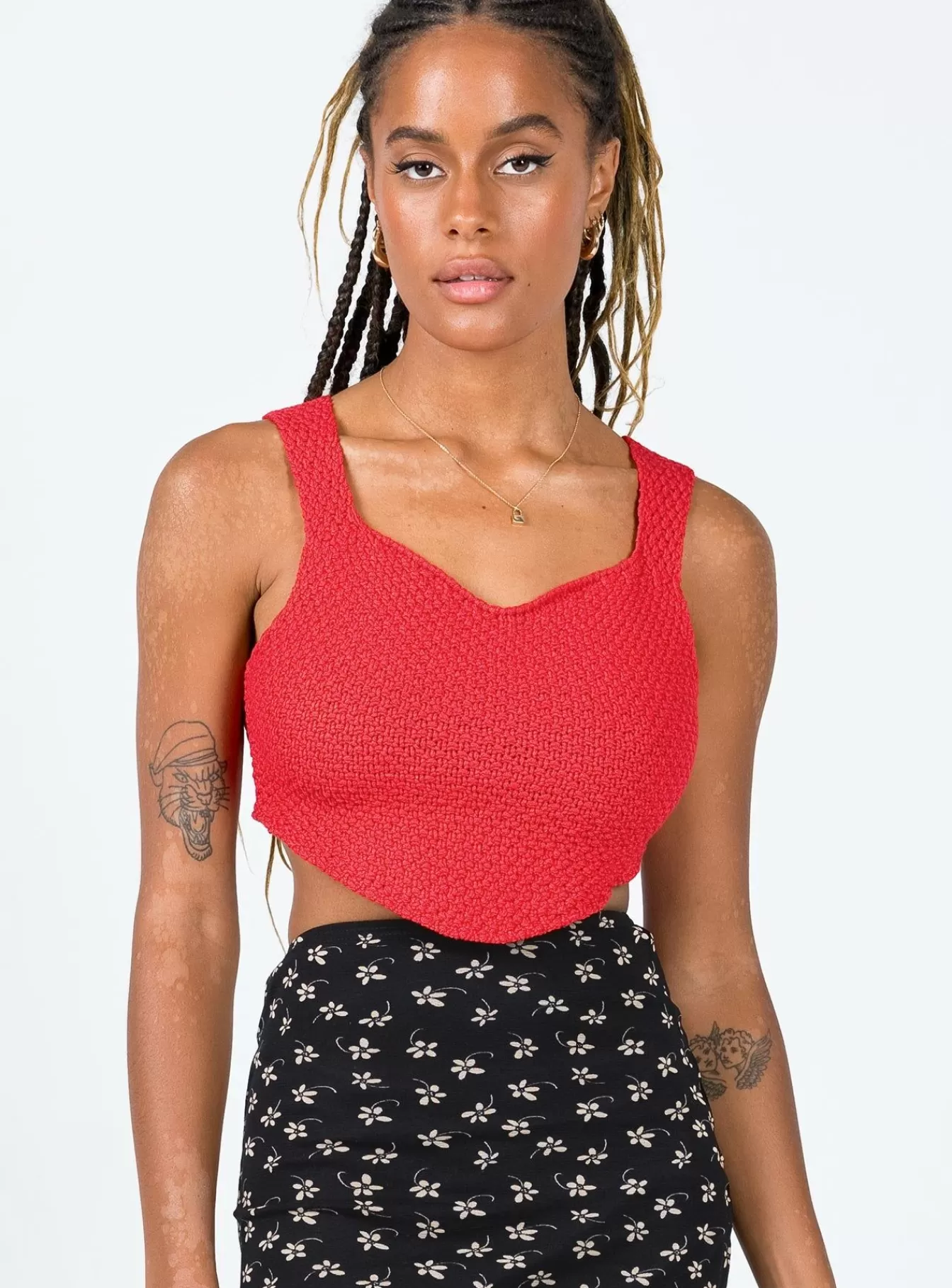 Princess Polly Crop Tops | Dalton Top Red