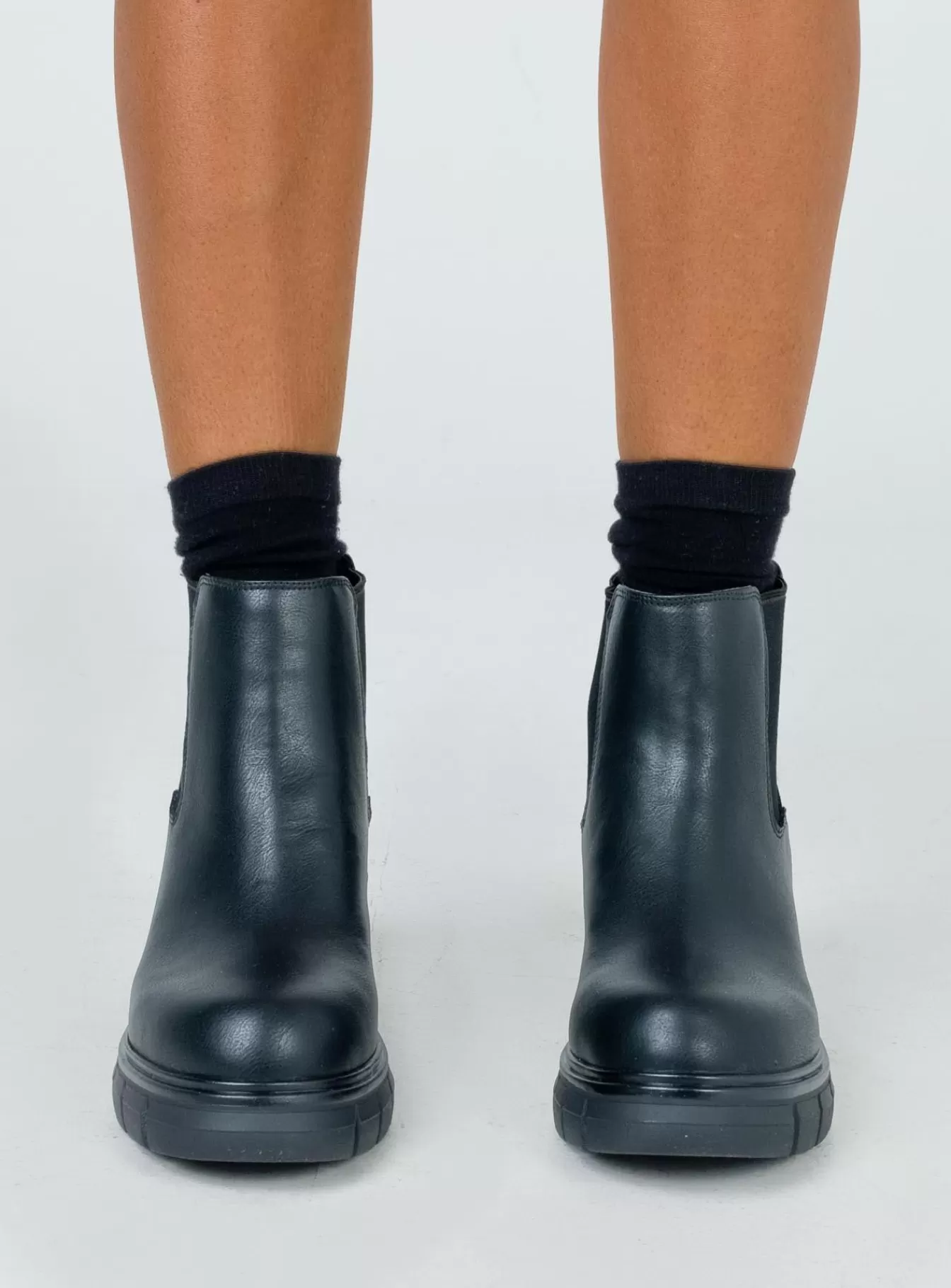 Princess Polly Boots | Damage Boots Black