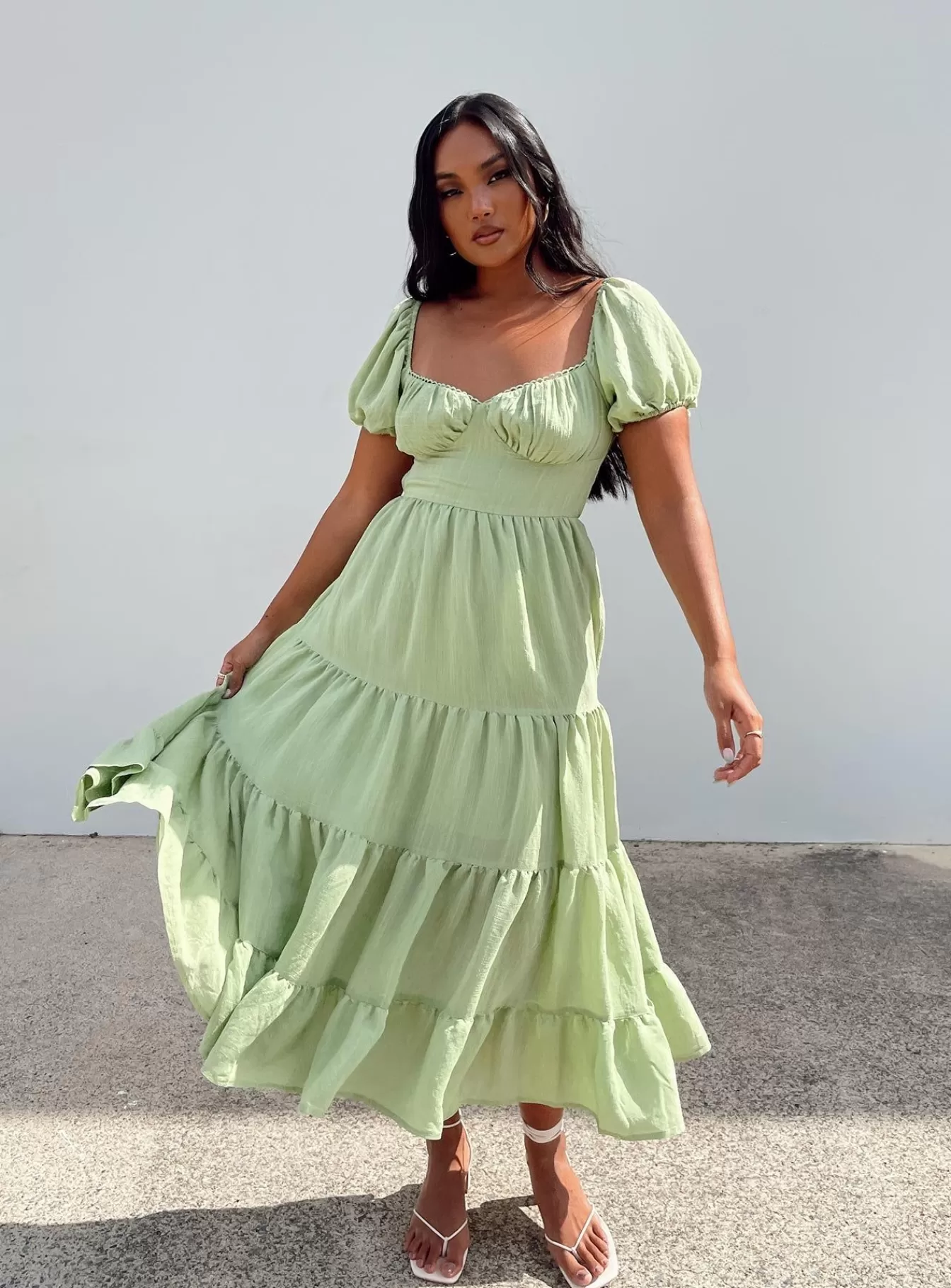 Princess Polly Midi Dresses | Danny Midi Dress Green