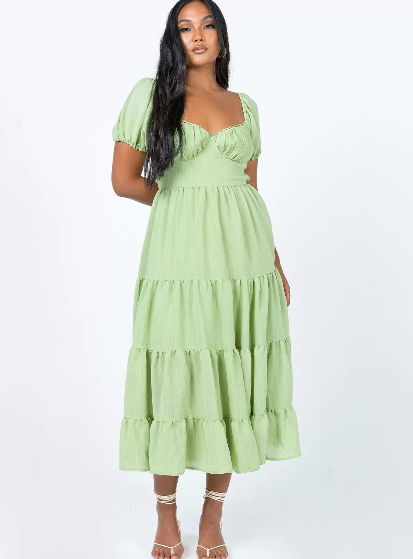 Princess Polly Midi Dresses | Danny Midi Dress Green