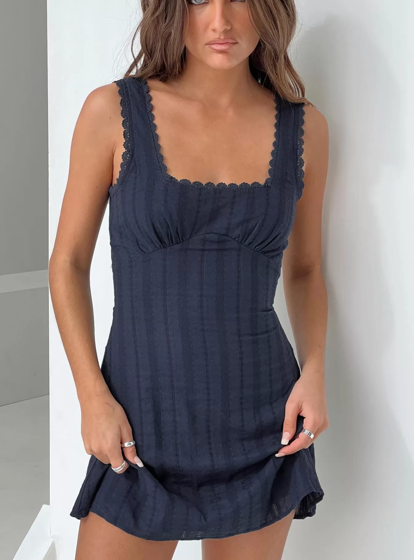 Princess Polly Mini Dresses | Dasha Mini Dress Navy