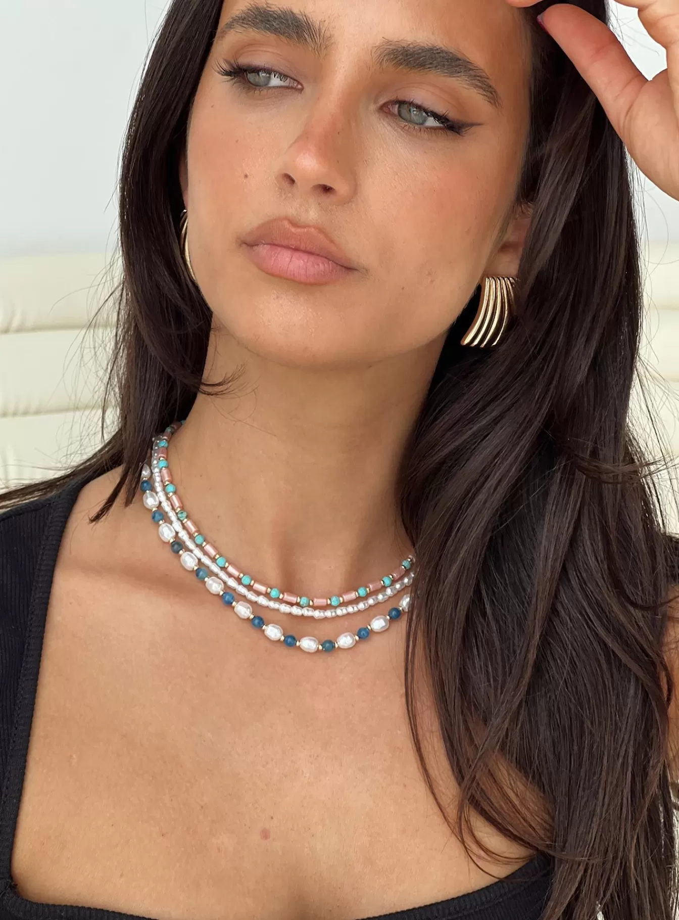 Princess Polly Necklaces | Dawsorn Beaded Necklace Pack Gold / Multi