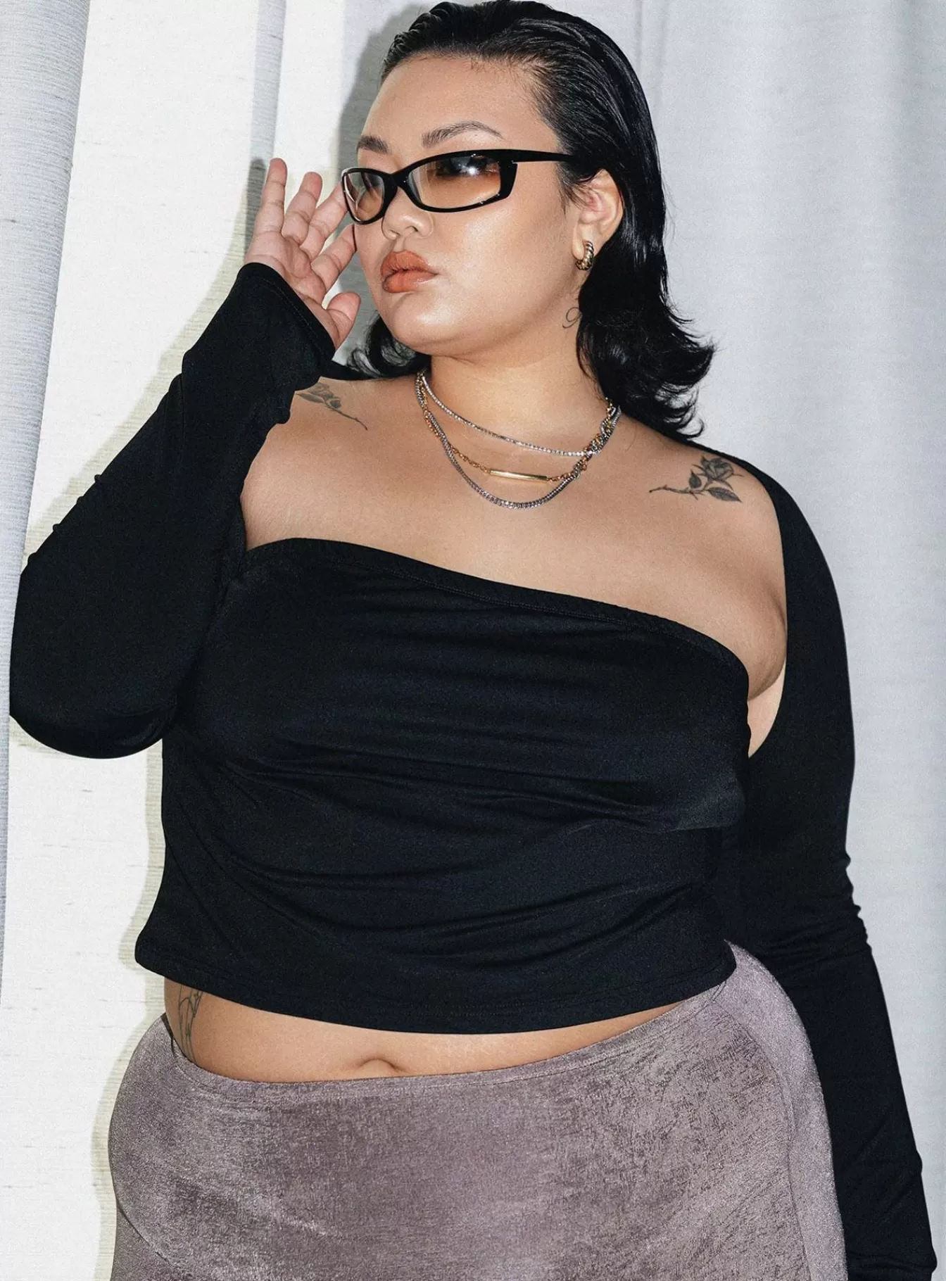Princess Polly Long Sleeve Tops | Deandra Top Curve Black
