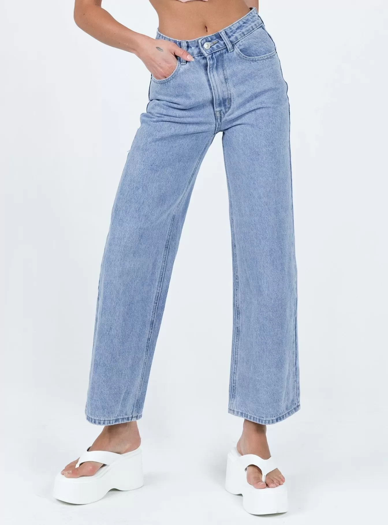 Princess Polly Jeans | Denver Denim Jeans Mid Wash