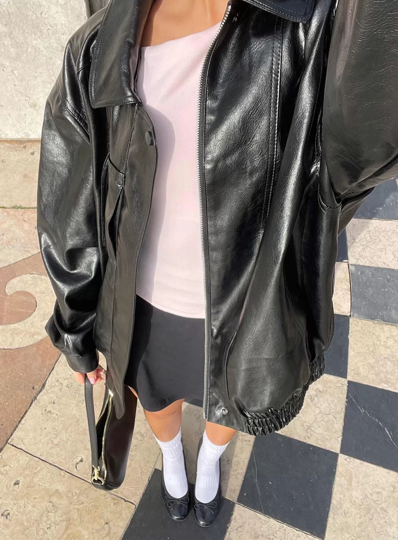 Princess Polly Leather Jackets | Devija Faux Leather Jacket Black