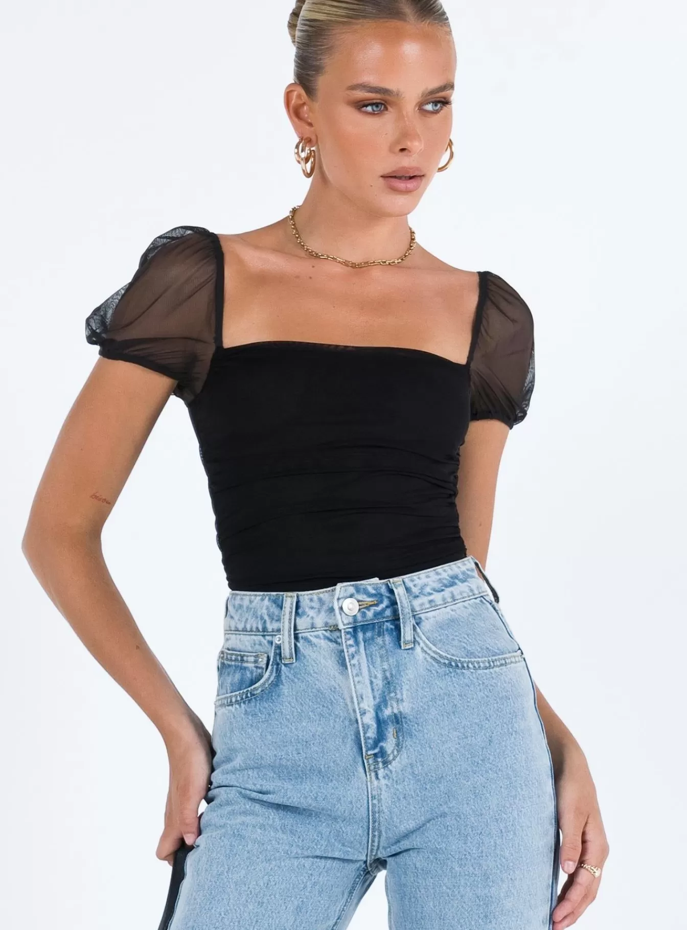 Princess Polly Party Tops | Dostan Bodysuit Black