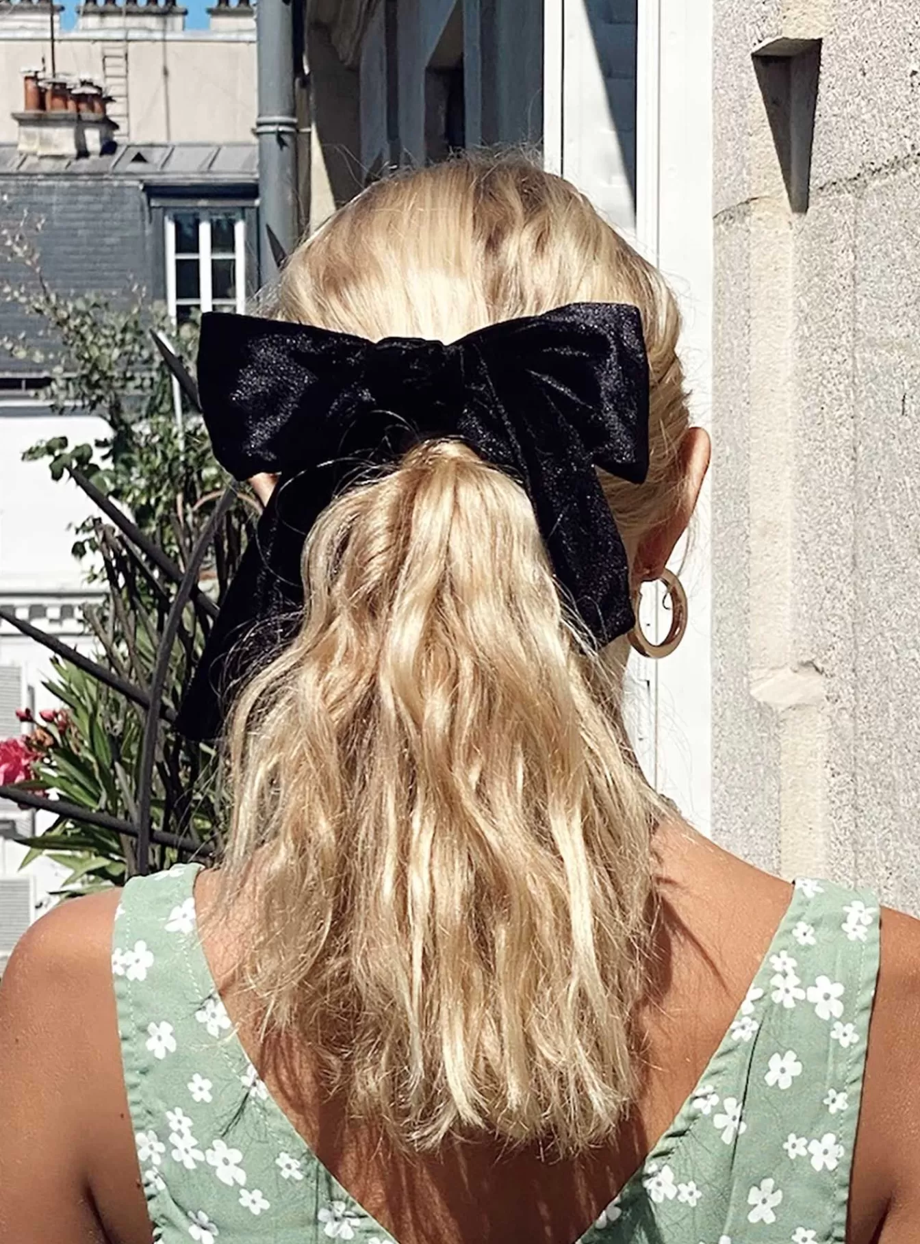 Princess Polly Hair Accessories | Dover Velvet Bow Hair Clip Black