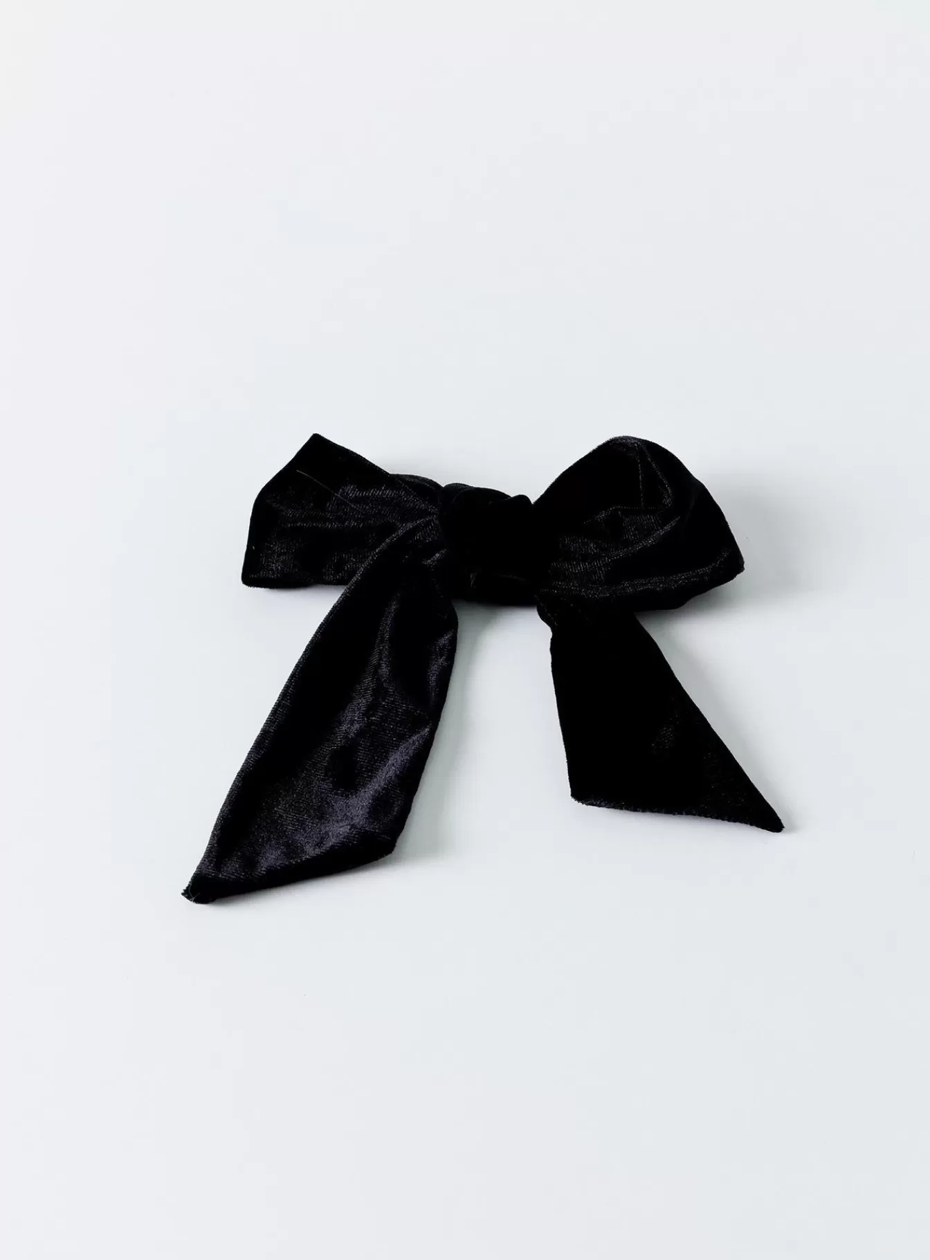 Princess Polly Hair Accessories | Dover Velvet Bow Hair Clip Black