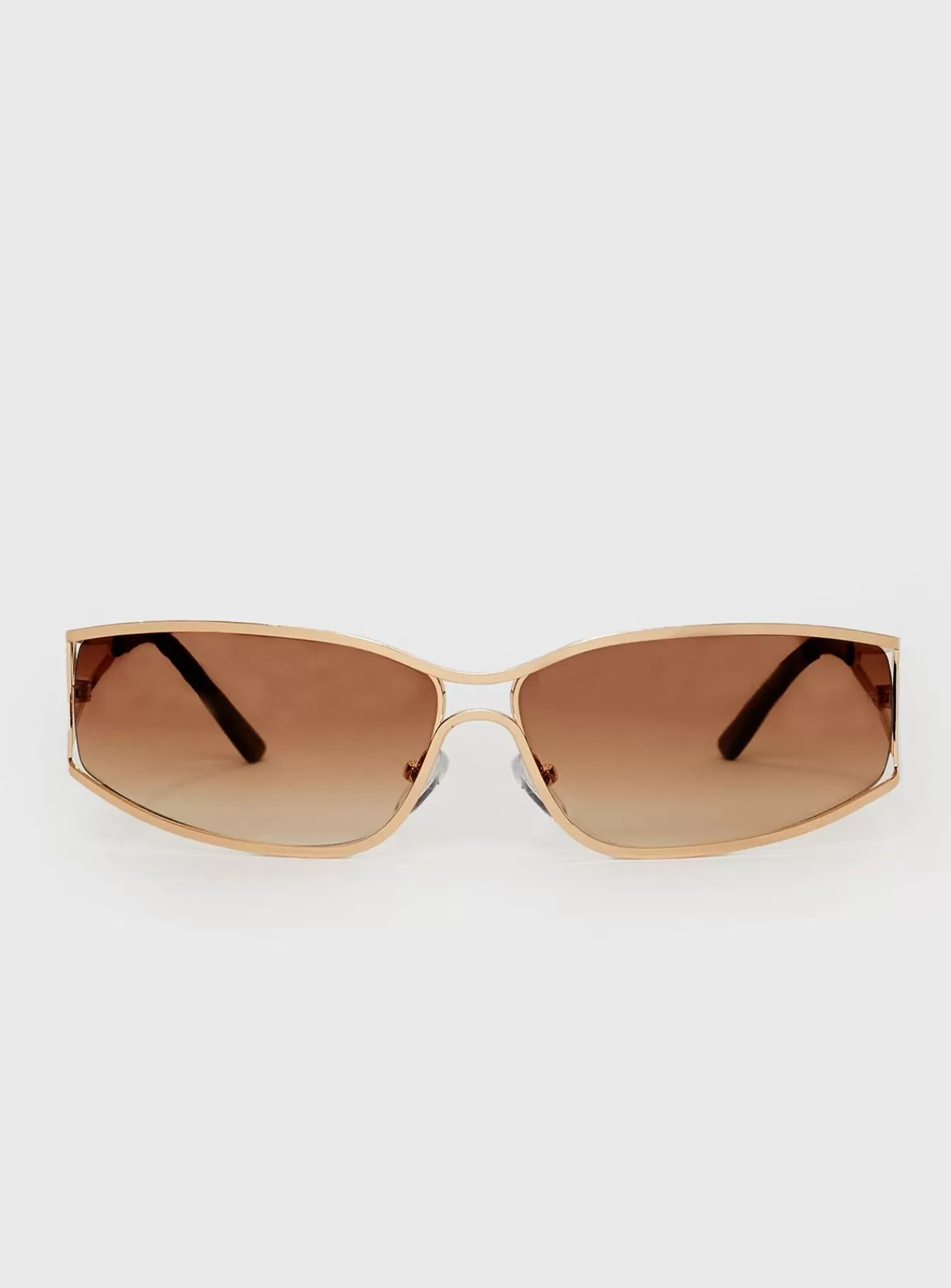 Princess Polly Sunglasses | Dyxon Sunglasses Gold/Brown