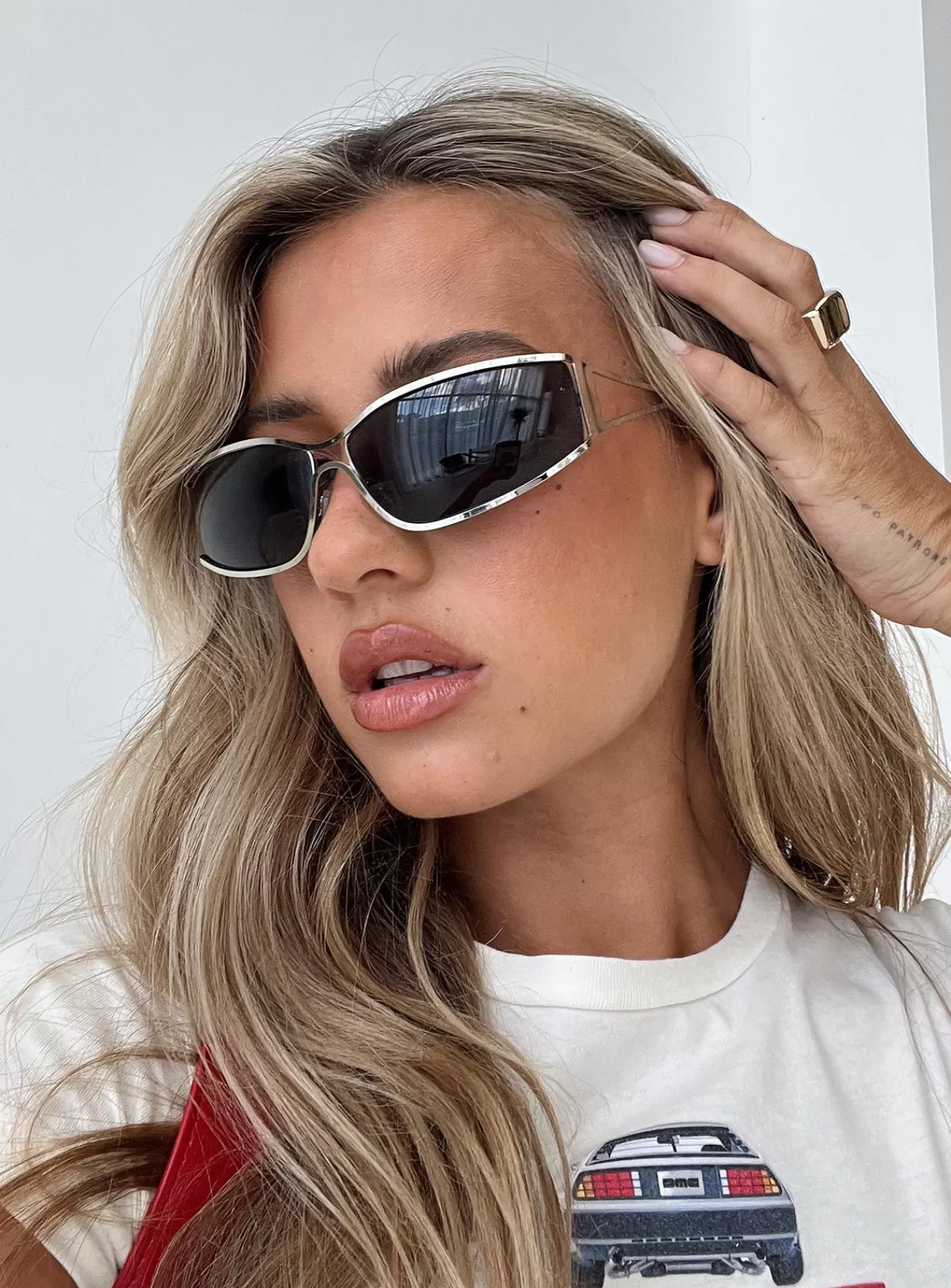 Princess Polly Sunglasses | Dyxon Sunglasses Black / Silver Black/Silver