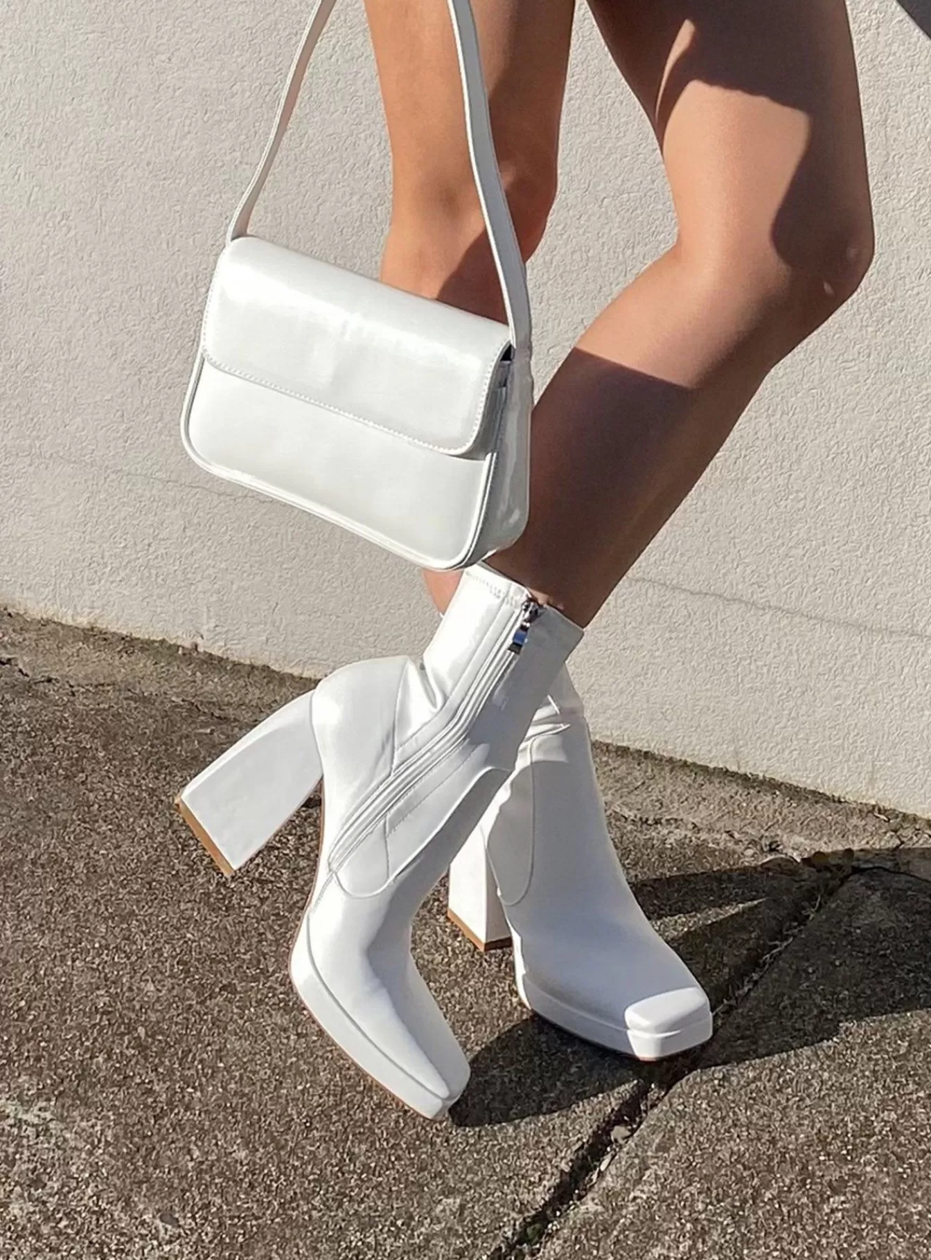 Princess Polly Boots | Eastern Boots White