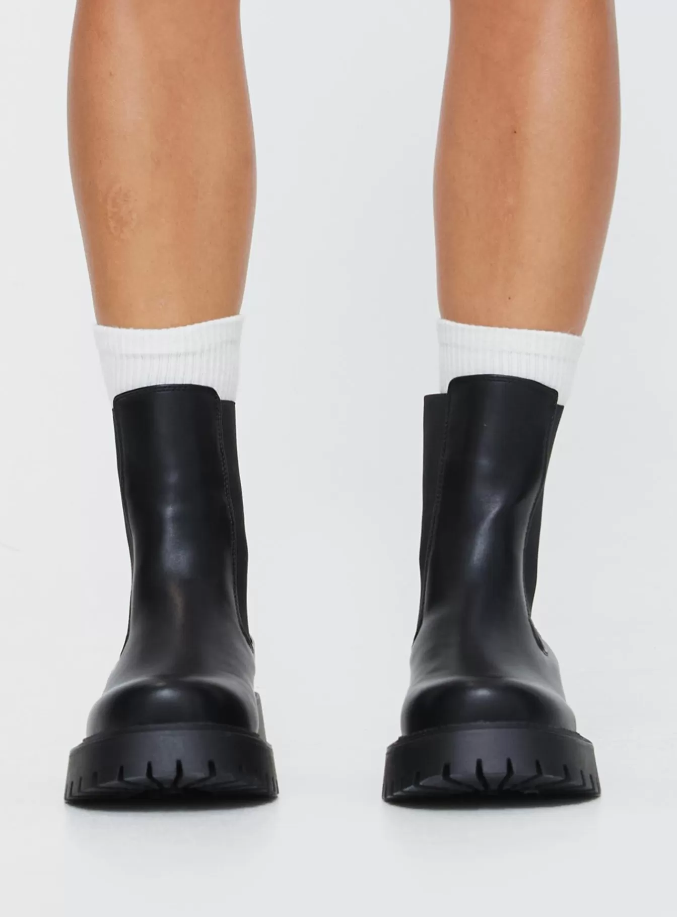 Princess Polly Boots | Elijah Boots Black