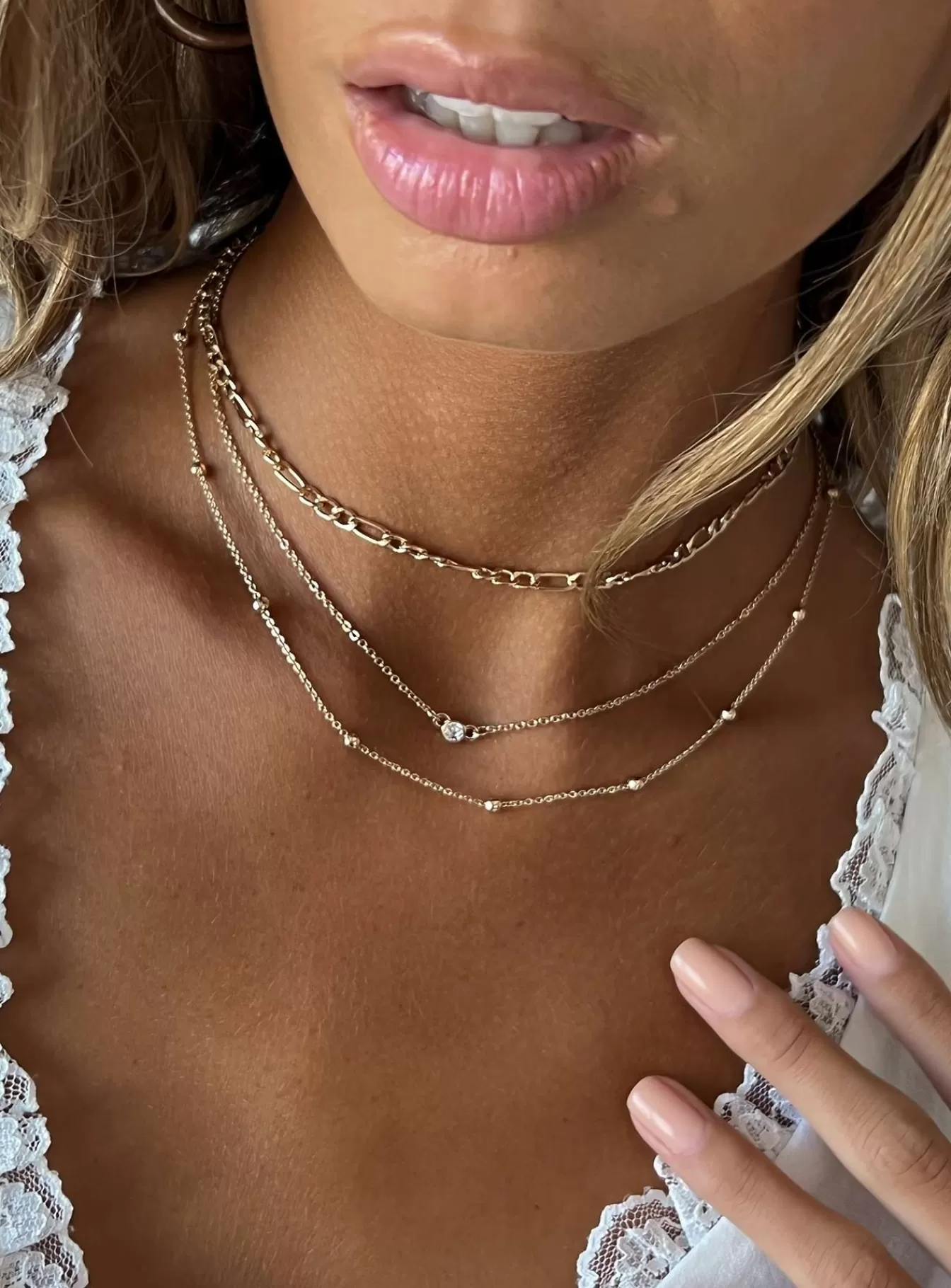 Princess Polly Necklaces | Elkie Dainty Necklace Set Gold