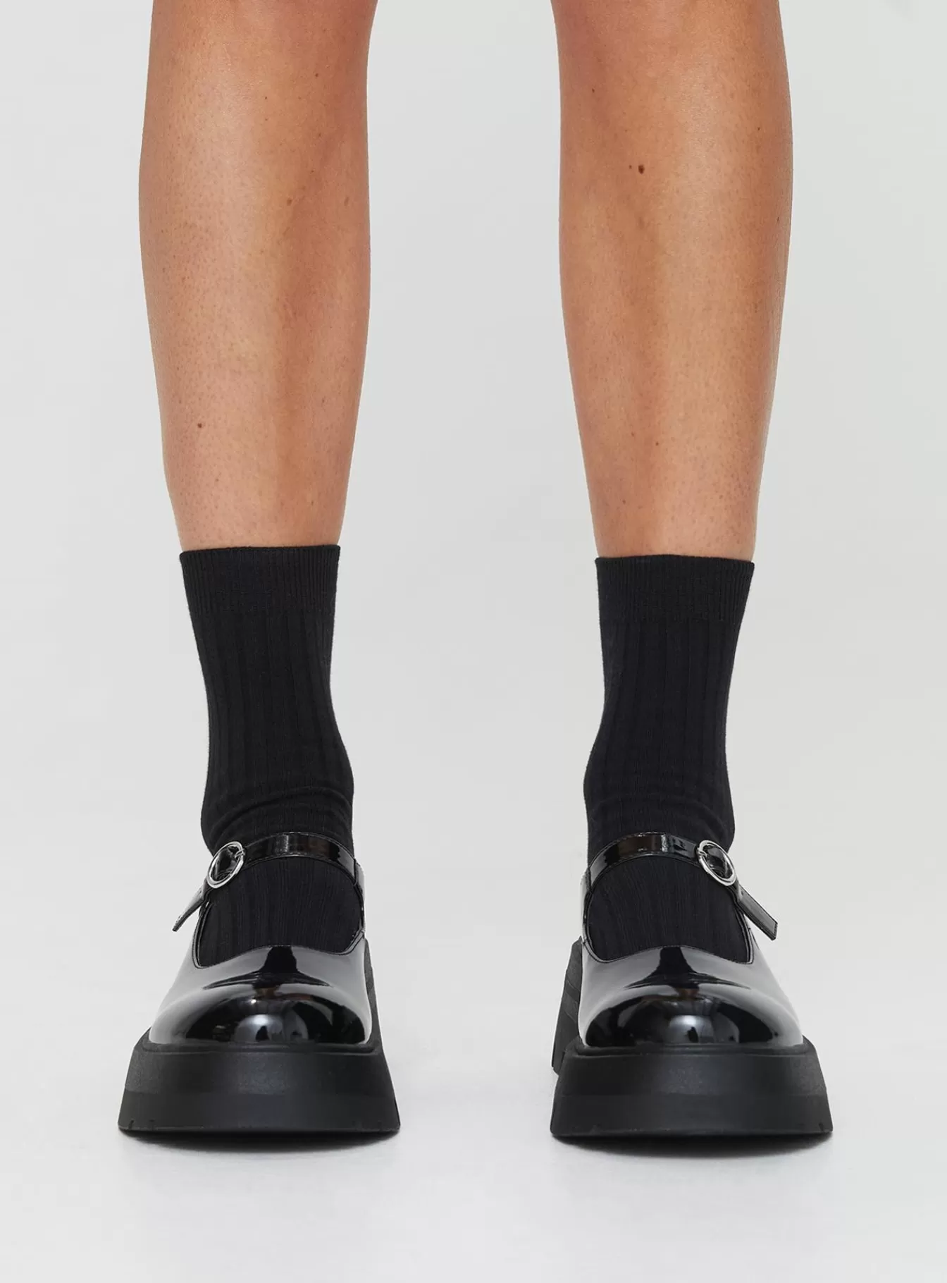 Princess Polly Heels | Ellie Mary Jane Heels Black Patent