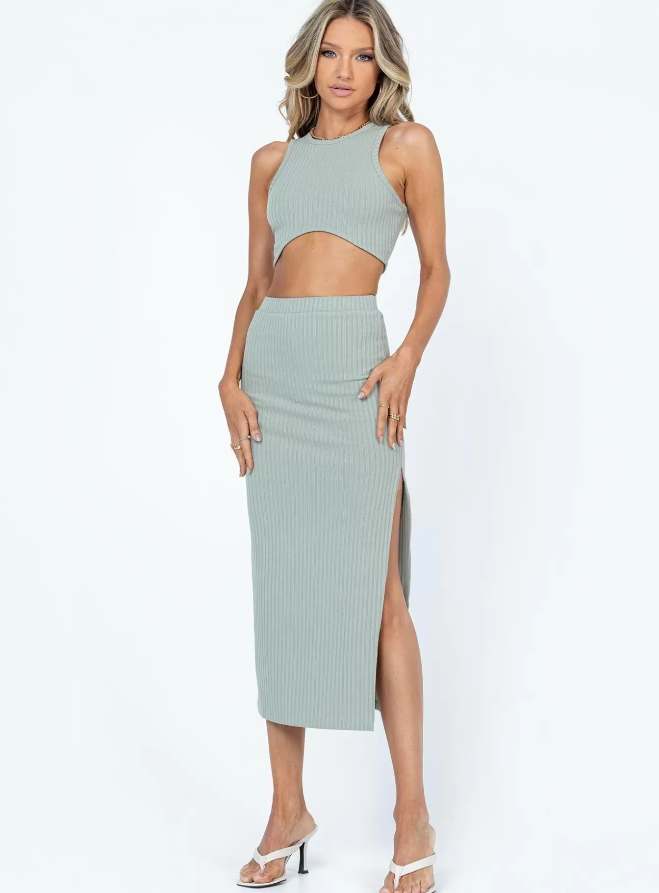 Princess Polly Skirt Sets | Ellie Set Green