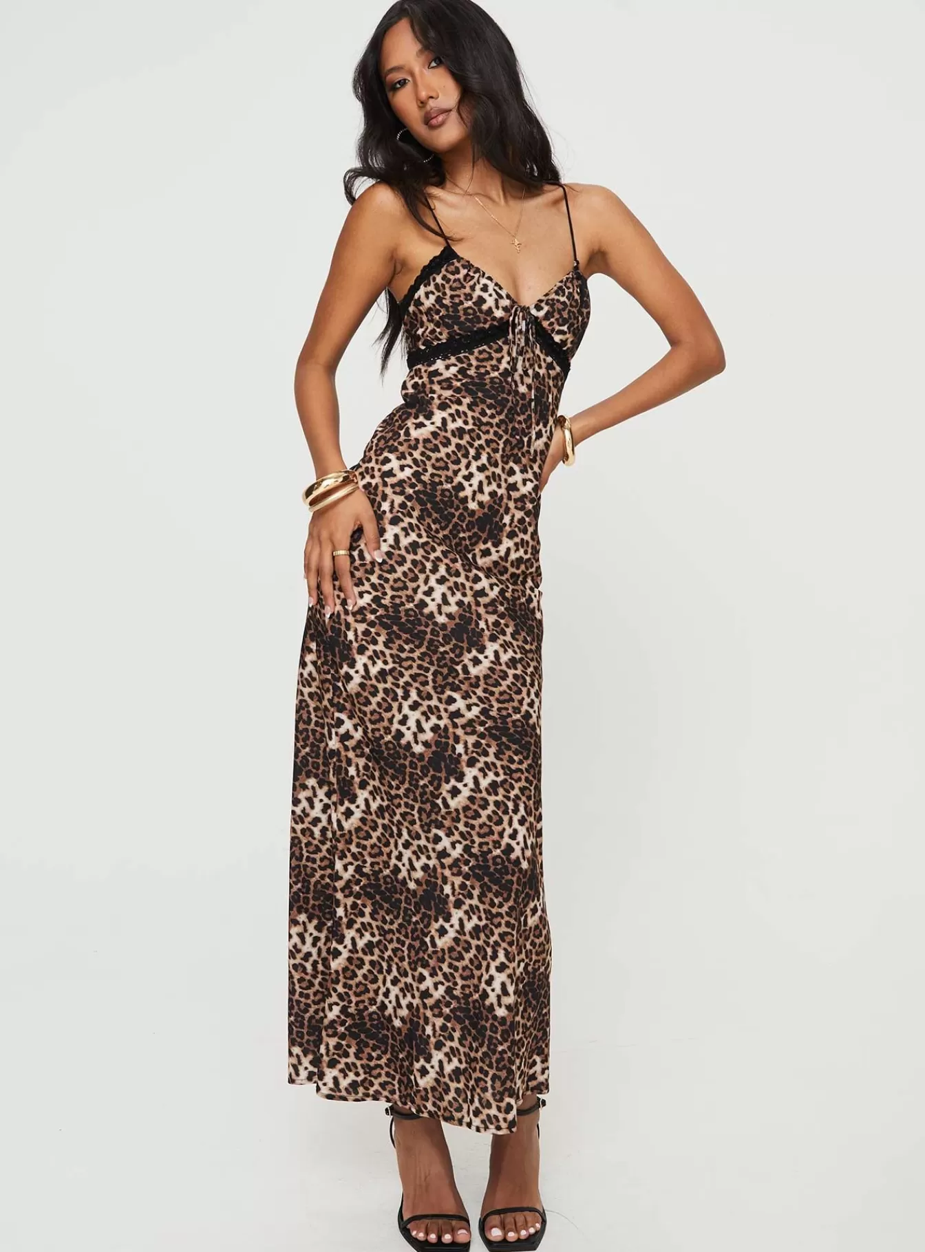 Princess Polly Maxi Dresses | Emily Bias Cut Maxi Dress Leopard