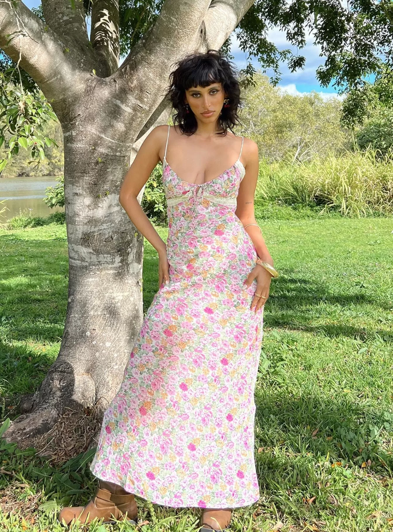 Princess Polly Maxi Dresses | Emily Maxi Dress Pink Floral
