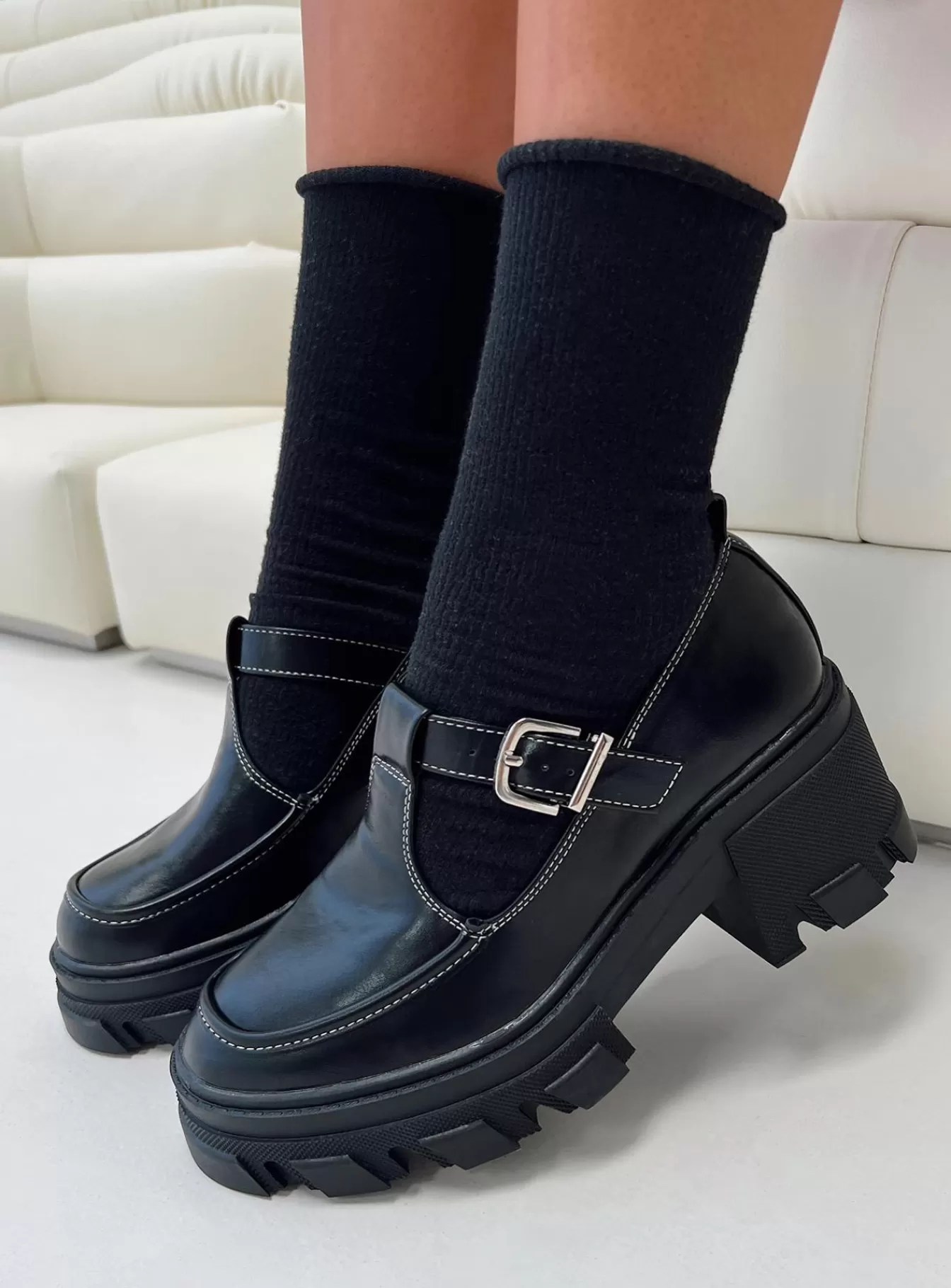 Princess Polly Heels | Entirely Mary Jane Heels Black