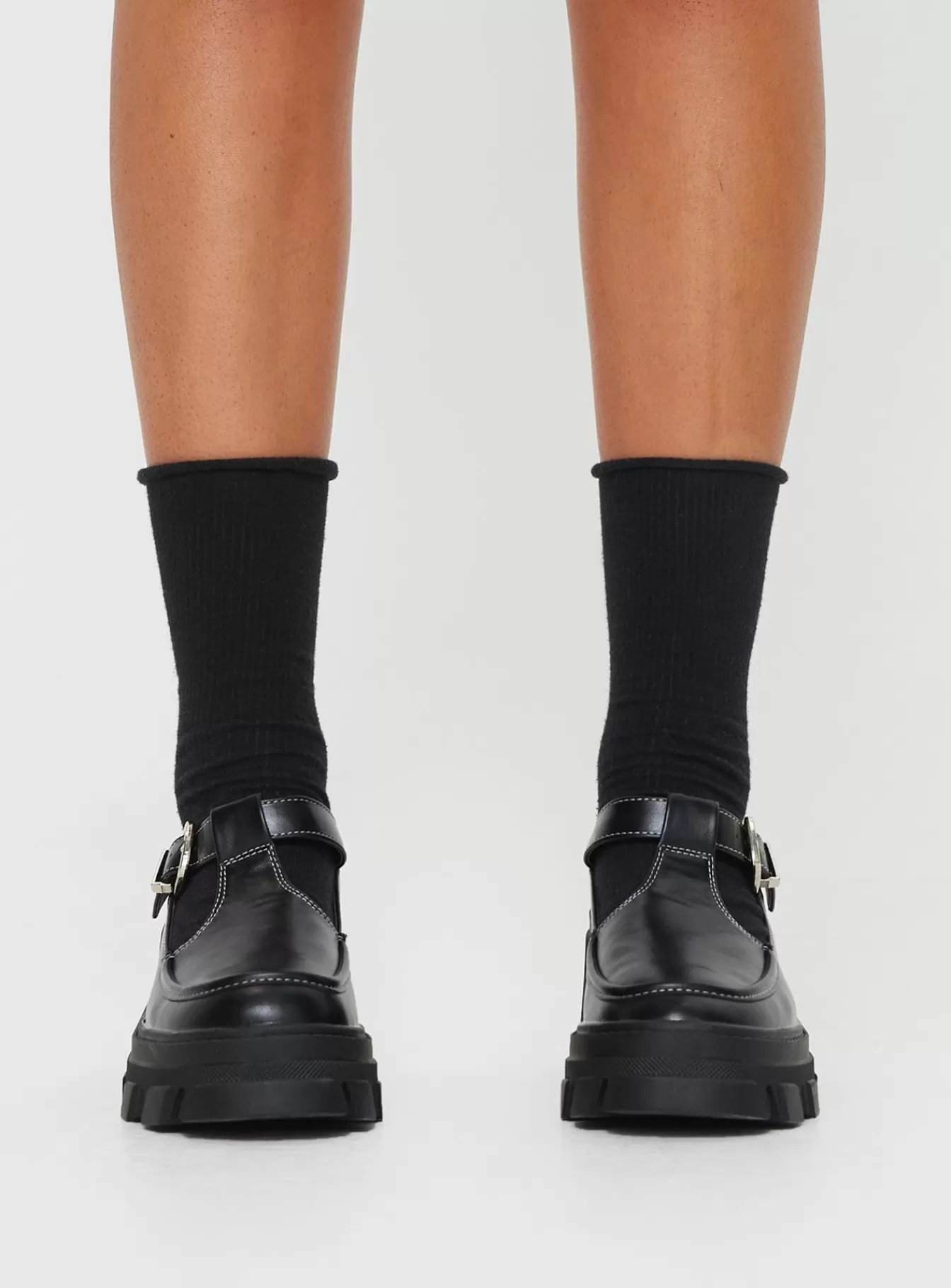 Princess Polly Heels | Entirely Mary Jane Heels Black