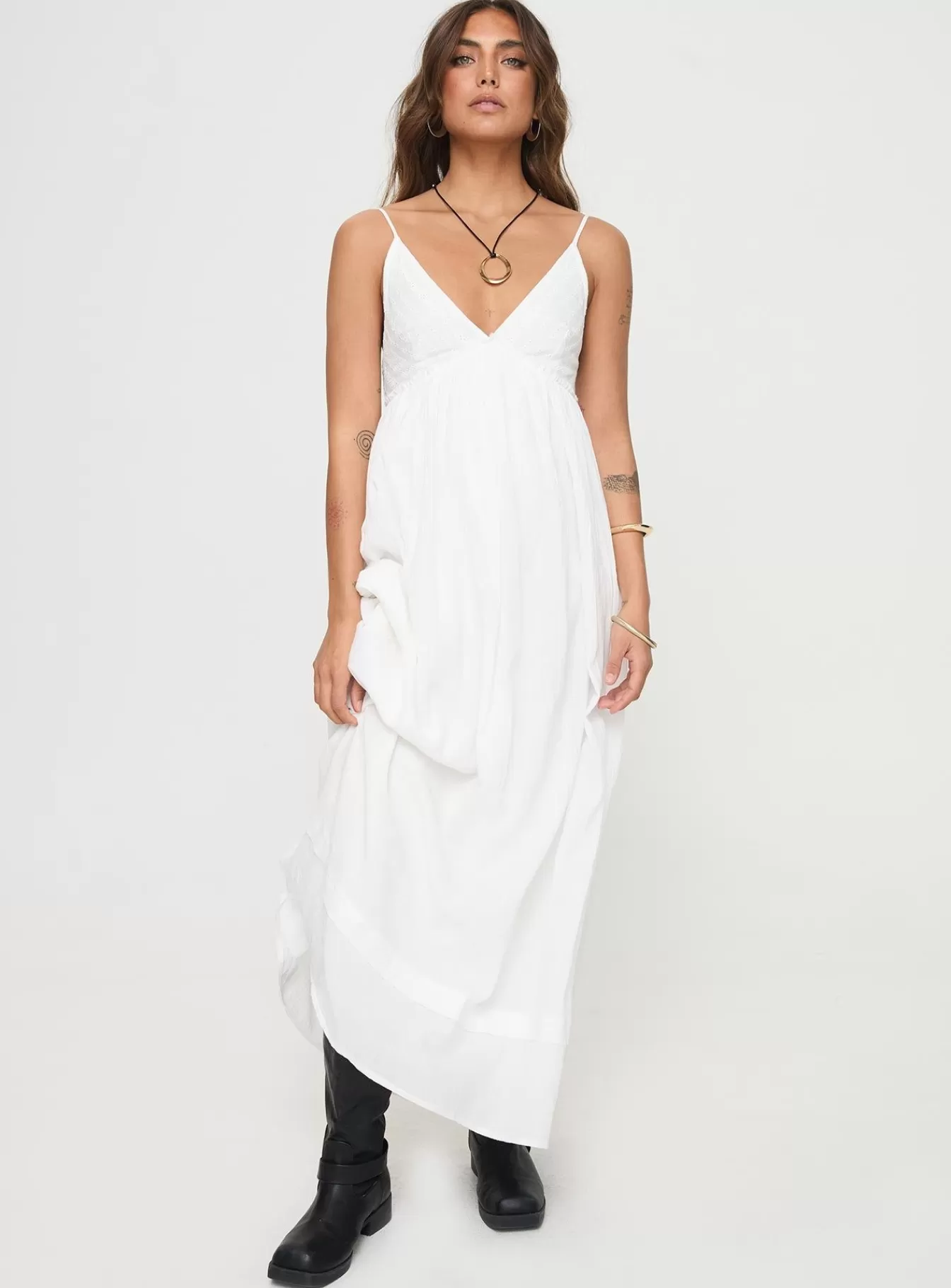 Princess Polly Maxi Dresses | Eriksson Maxi Dress White