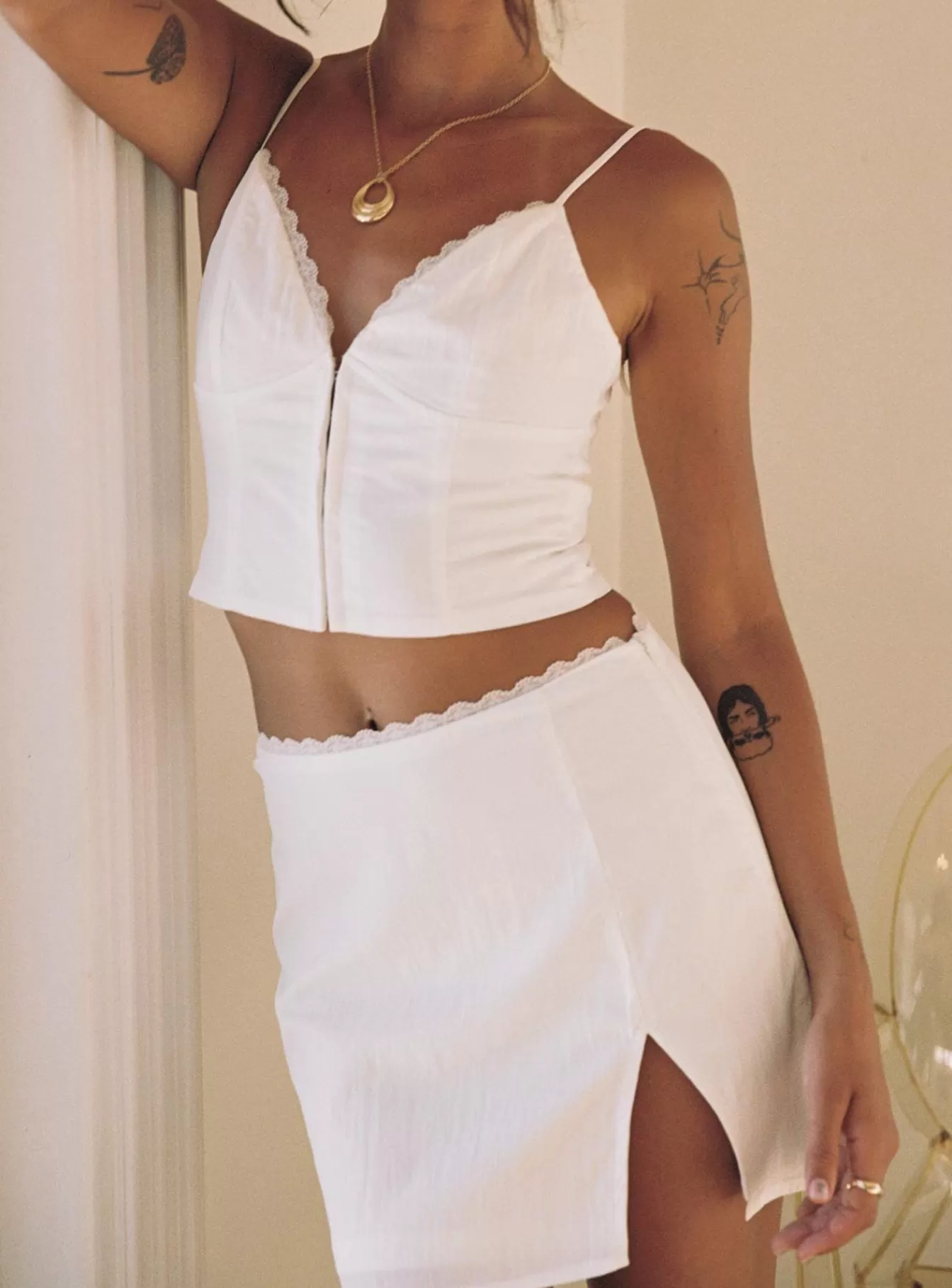 Princess Polly Mini Skirts | Ether Set White