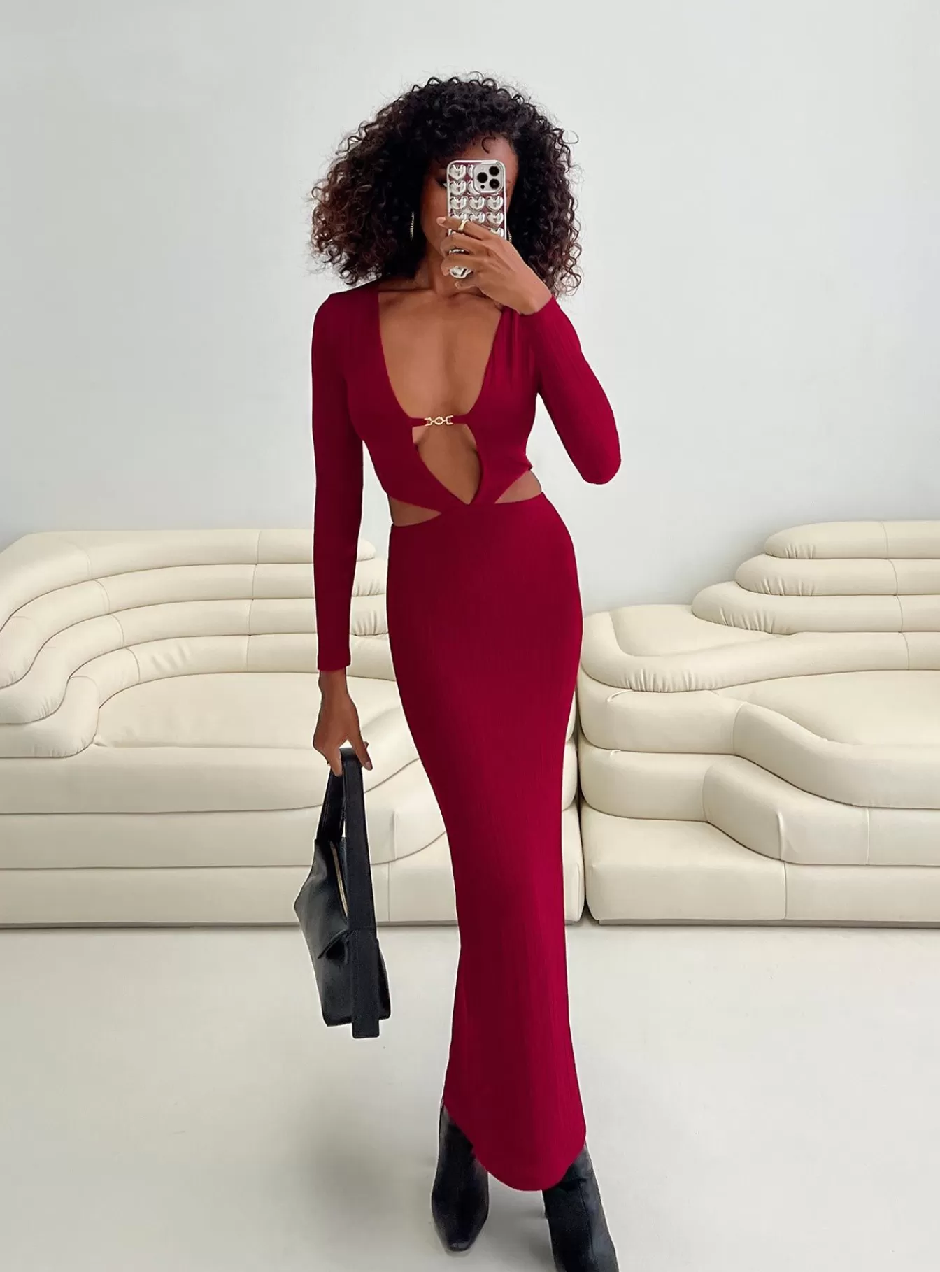 Princess Polly Maxi Dresses | Everton Maxi Dress Burgundy