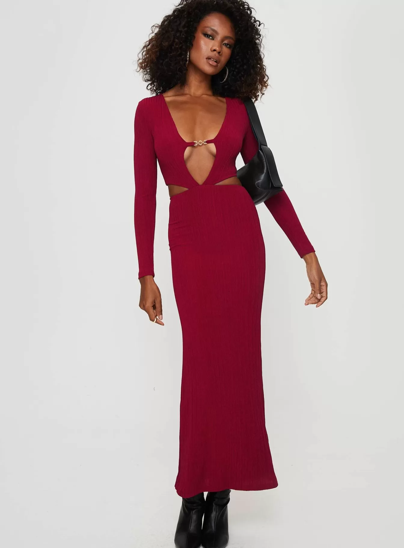 Princess Polly Maxi Dresses | Everton Maxi Dress Burgundy