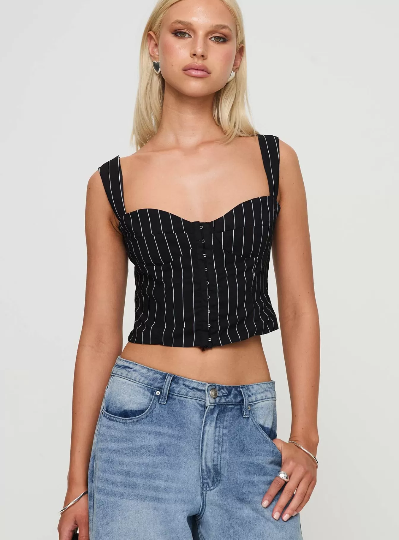 Princess Polly Corsets & Bustiers | Feed The Fire Top Black