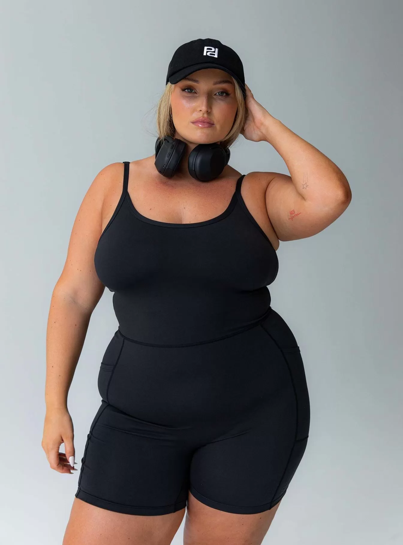 Princess Polly Rompers | Feel Good Contour Activewear Catsuit Curve Black