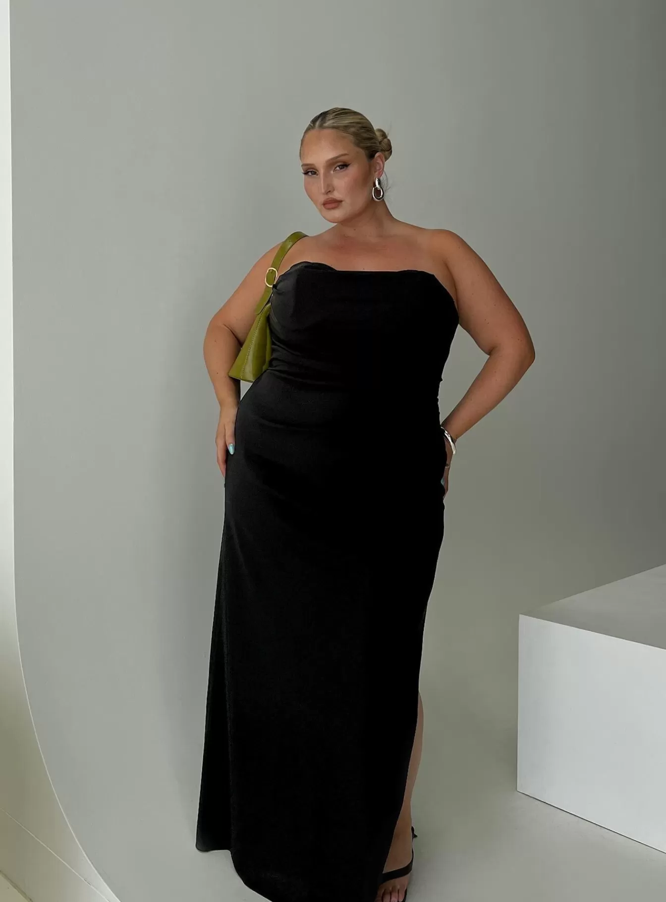 Princess Polly Curve Dresses | Ferri Strapless Maxi Dress Curve Black