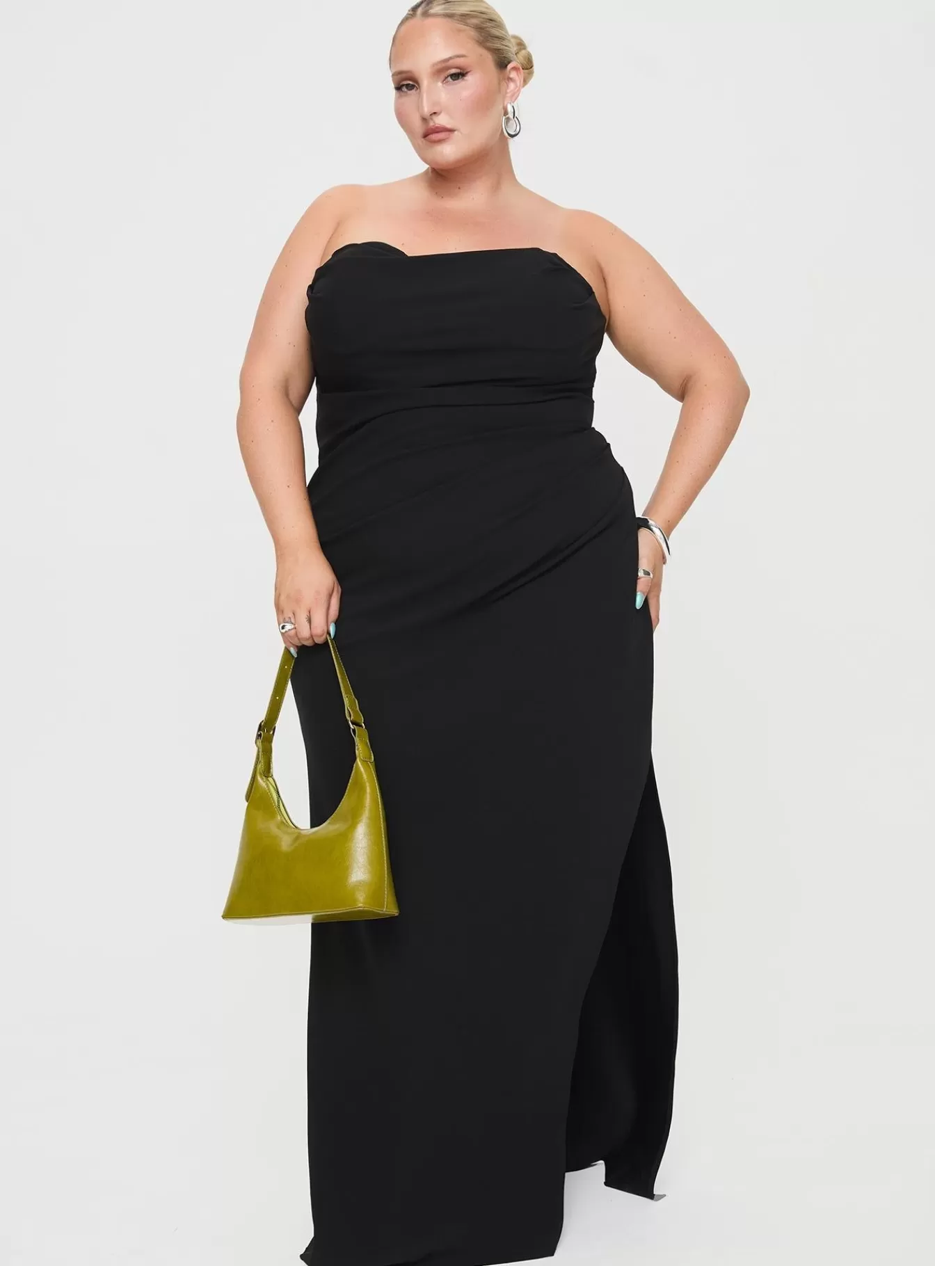 Princess Polly Curve Dresses | Ferri Strapless Maxi Dress Curve Black