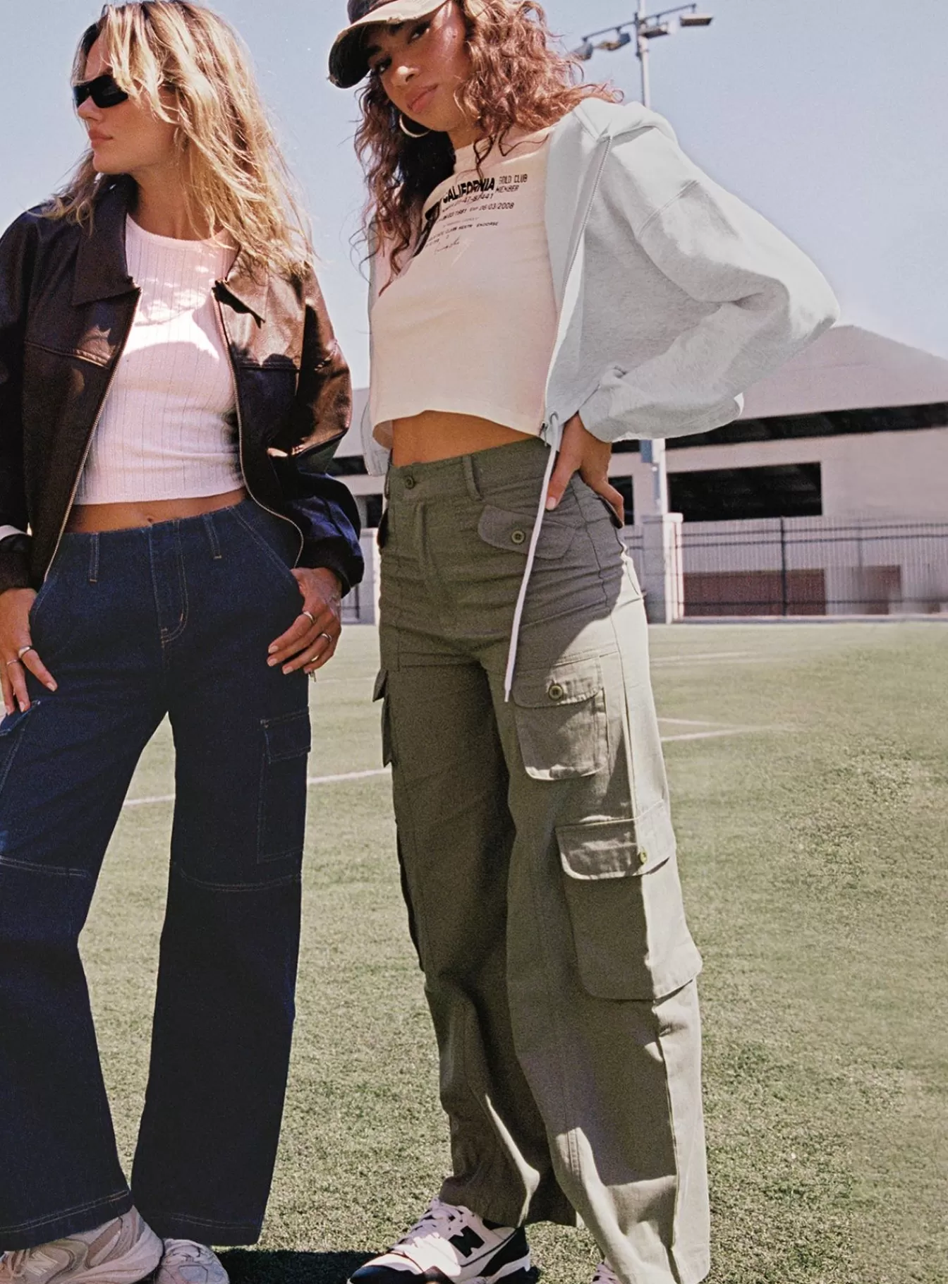 Princess Polly Pants | Fogarty Cargo Pants Sage Charcoal